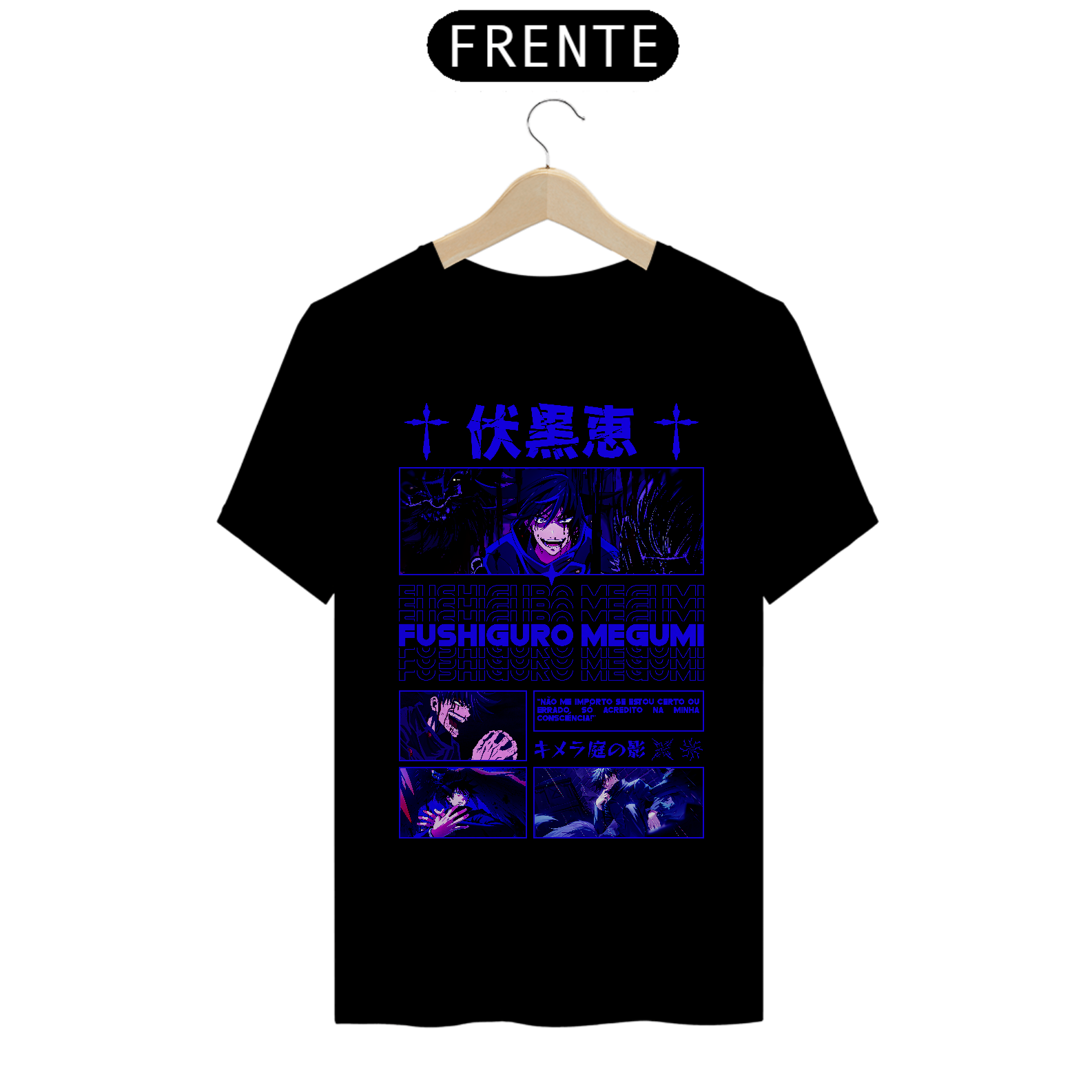 Nome do produto: Camiseta Alpha Front Premium | DEZ SOMBRAS - FUSHIGURO MEGUMI 伏黒恵