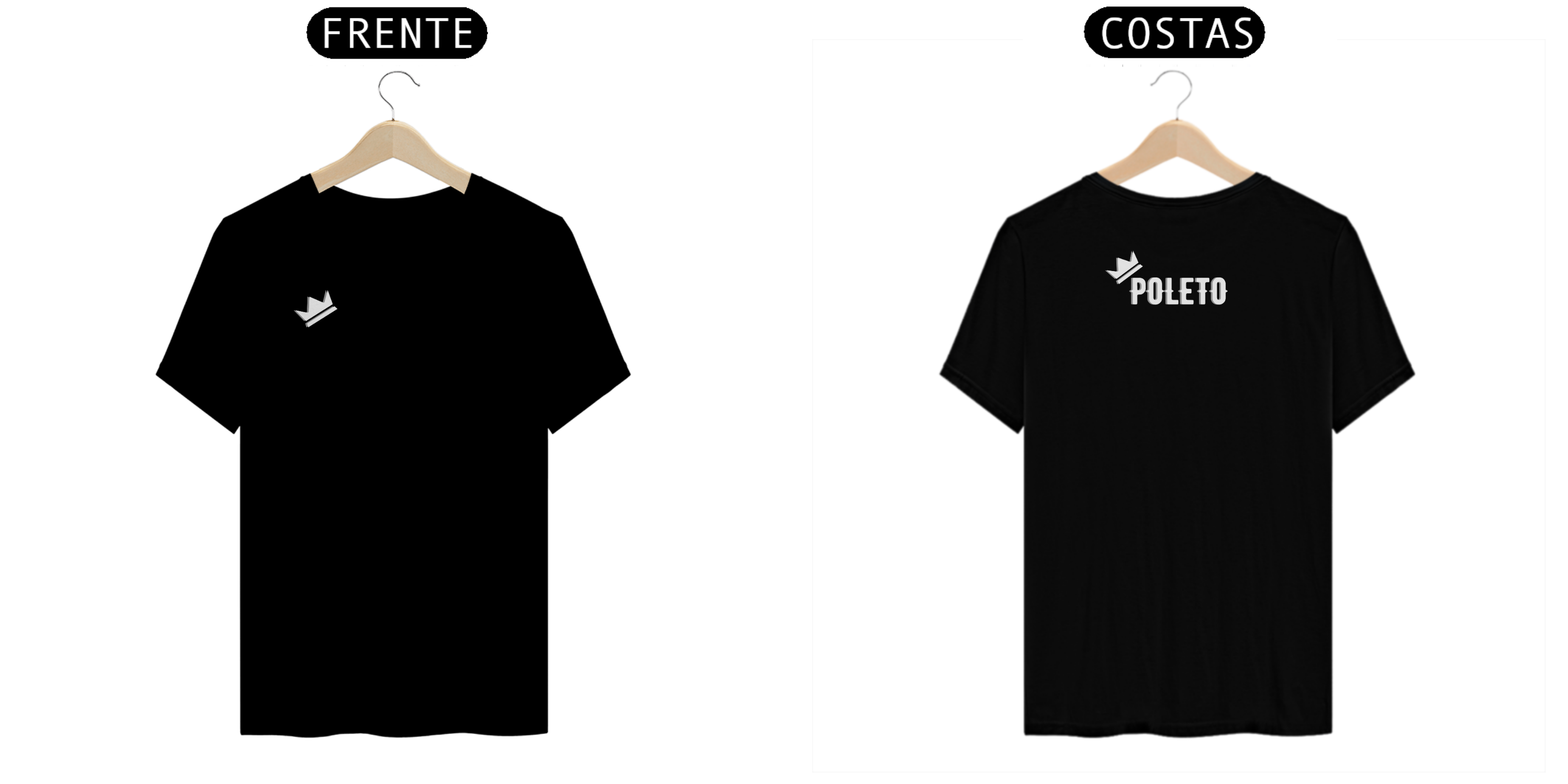 CAMISETA POLETO CLÁSSICA PRETA