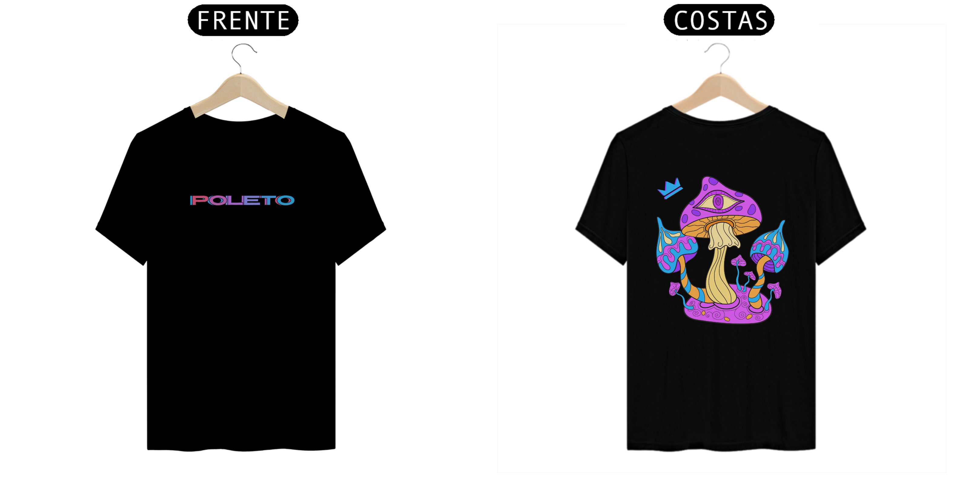 CAMISETA POLETO RETRO MUSHROOM