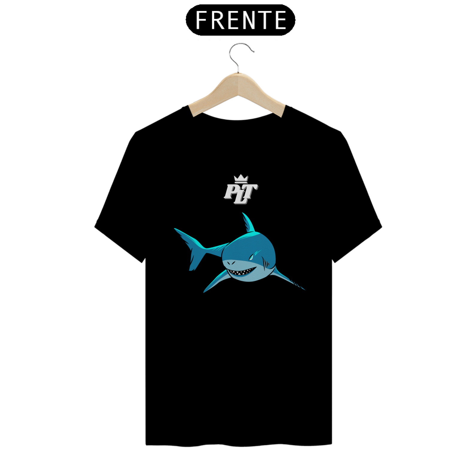 CAMISETA POLETO SHARK PRETA