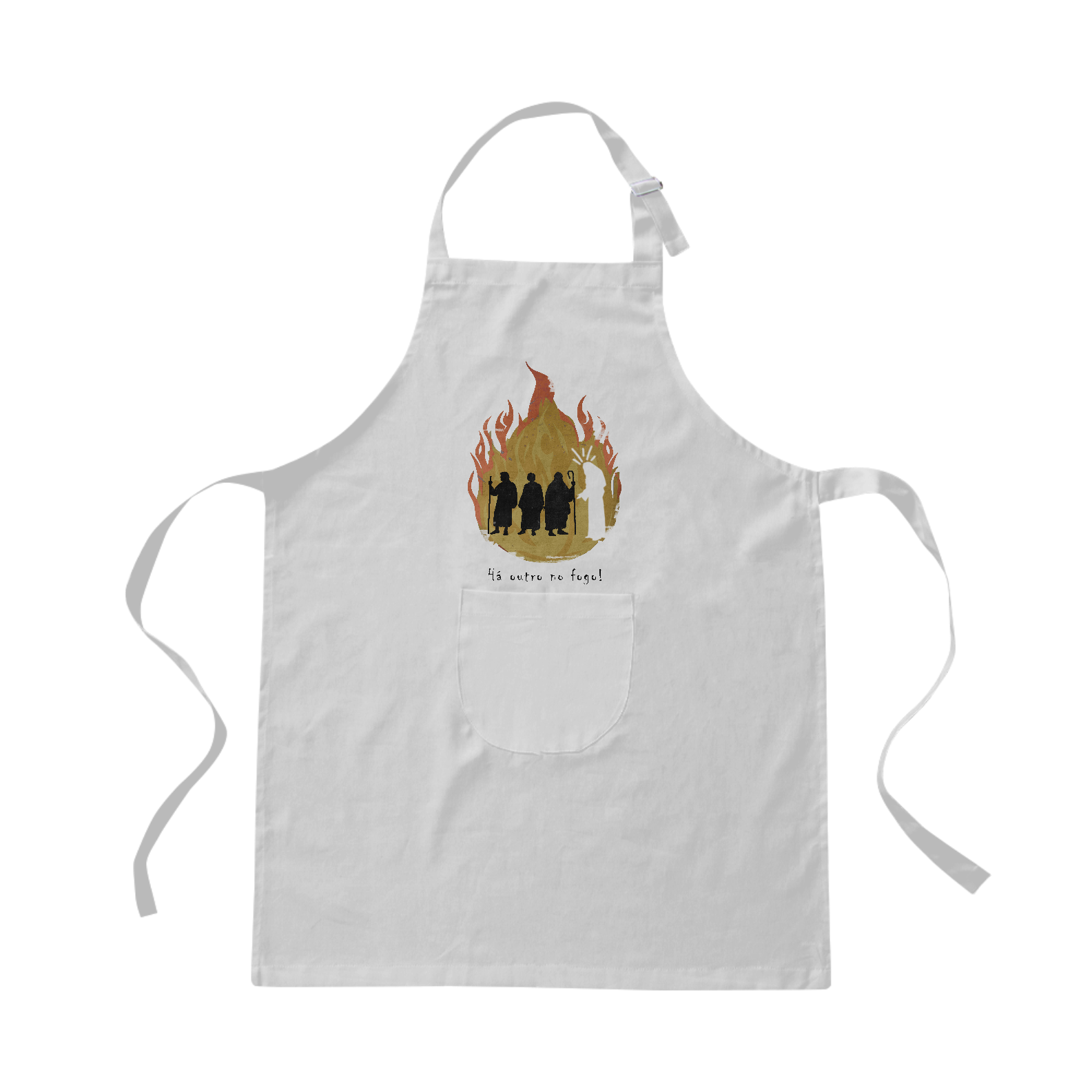Há outro no fogo! avental