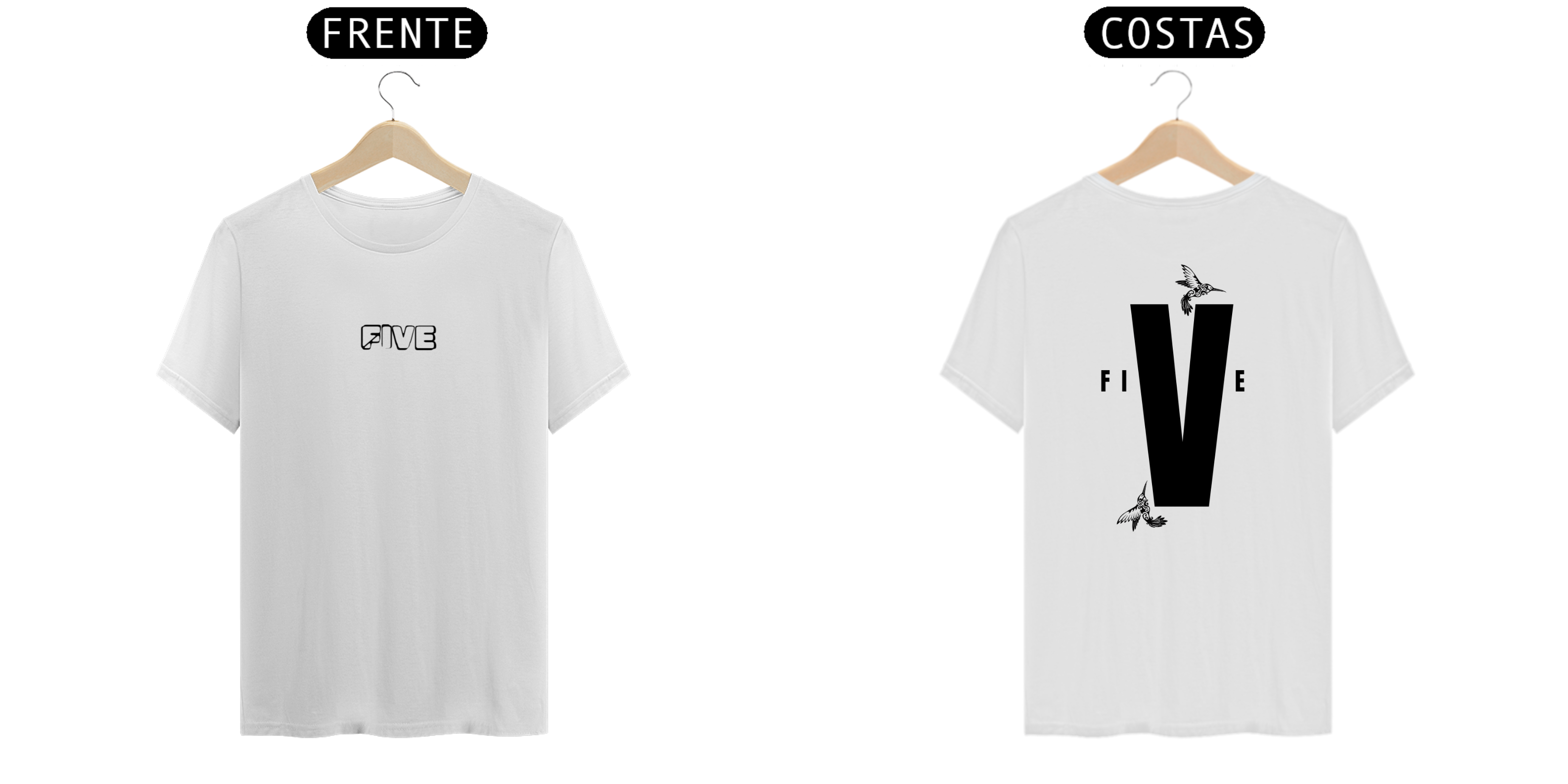 Camisa five/ pássaros da fé 