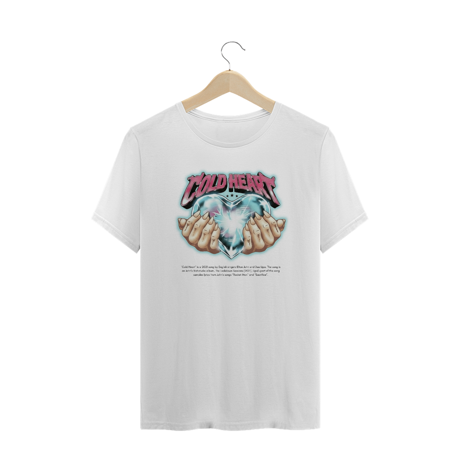 Camiseta Plus Size Dua Lipa  & Elton John Cold Heart