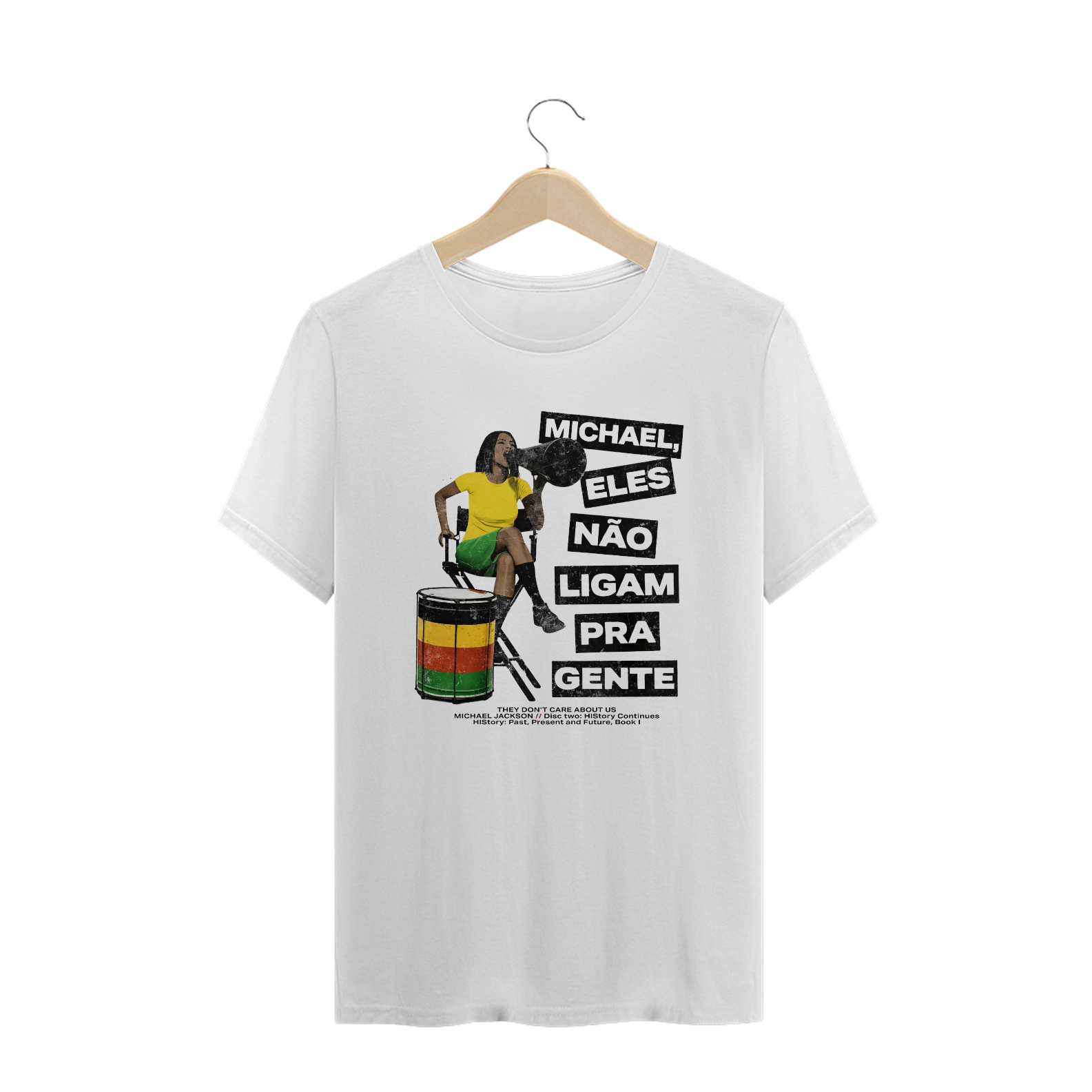 Camiseta Plus Size Michael Jackson They Don't Care About Us