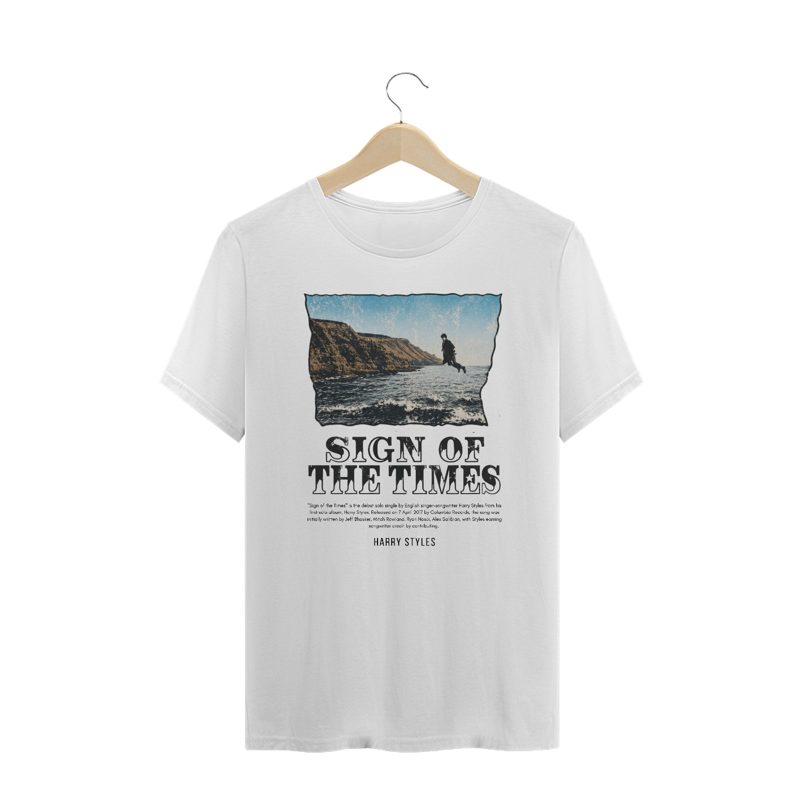 Camiseta Plus Size Harry Styles Sign Of The Times 