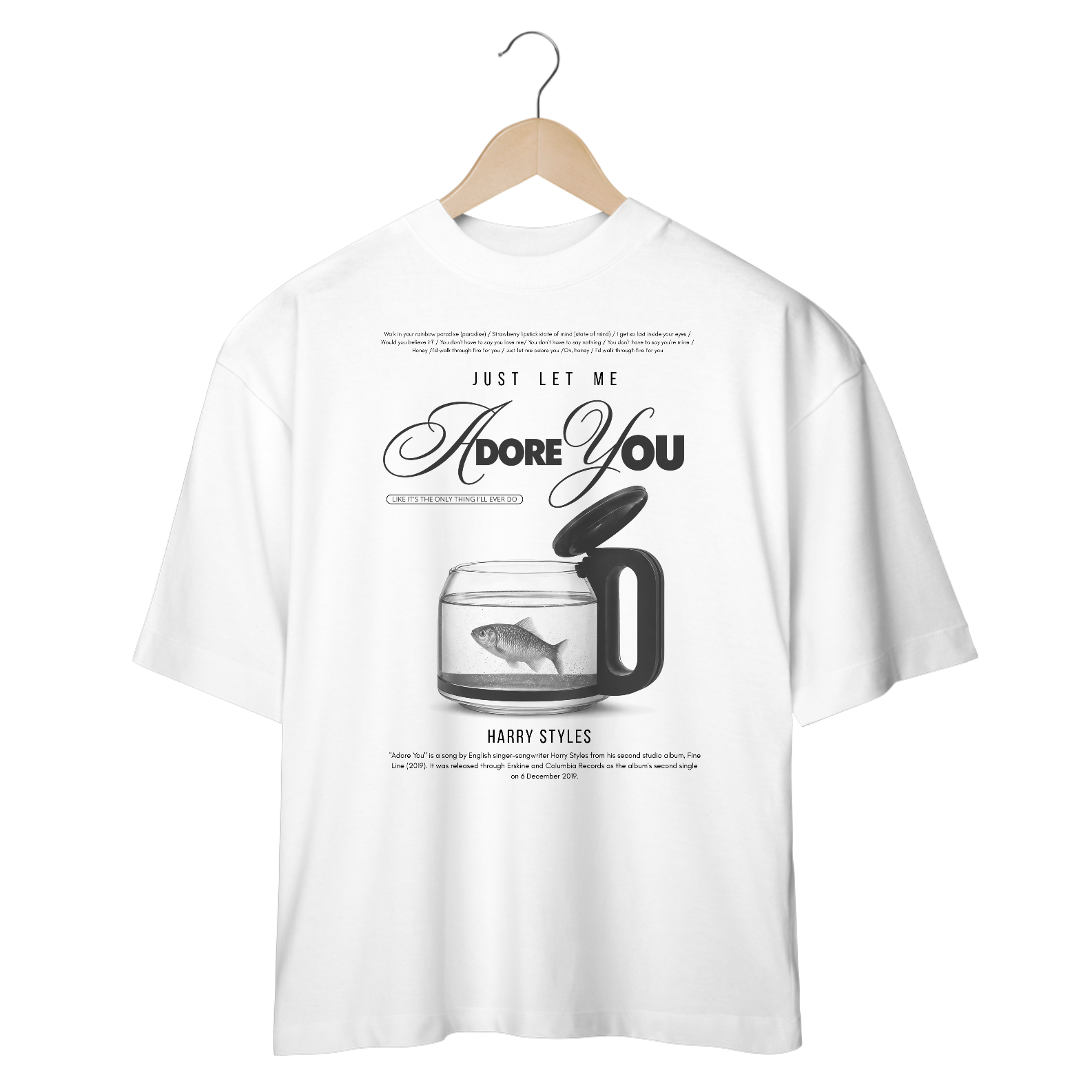 Camiseta Oversized Harry Styles Adore You