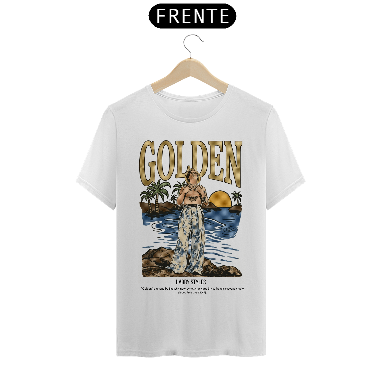 Camiseta Harry Styles Golden