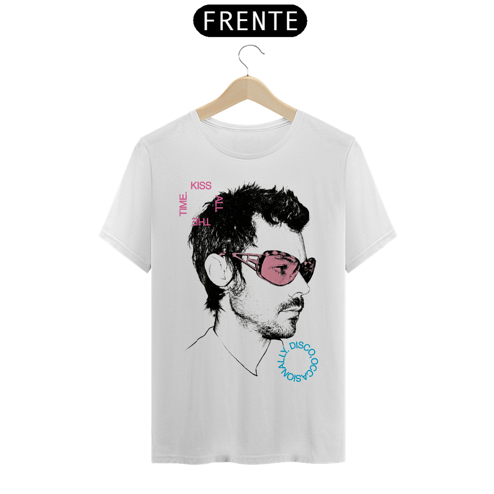 Camiseta Harry Styles Kiss All the Time. Disco, Occasionally.