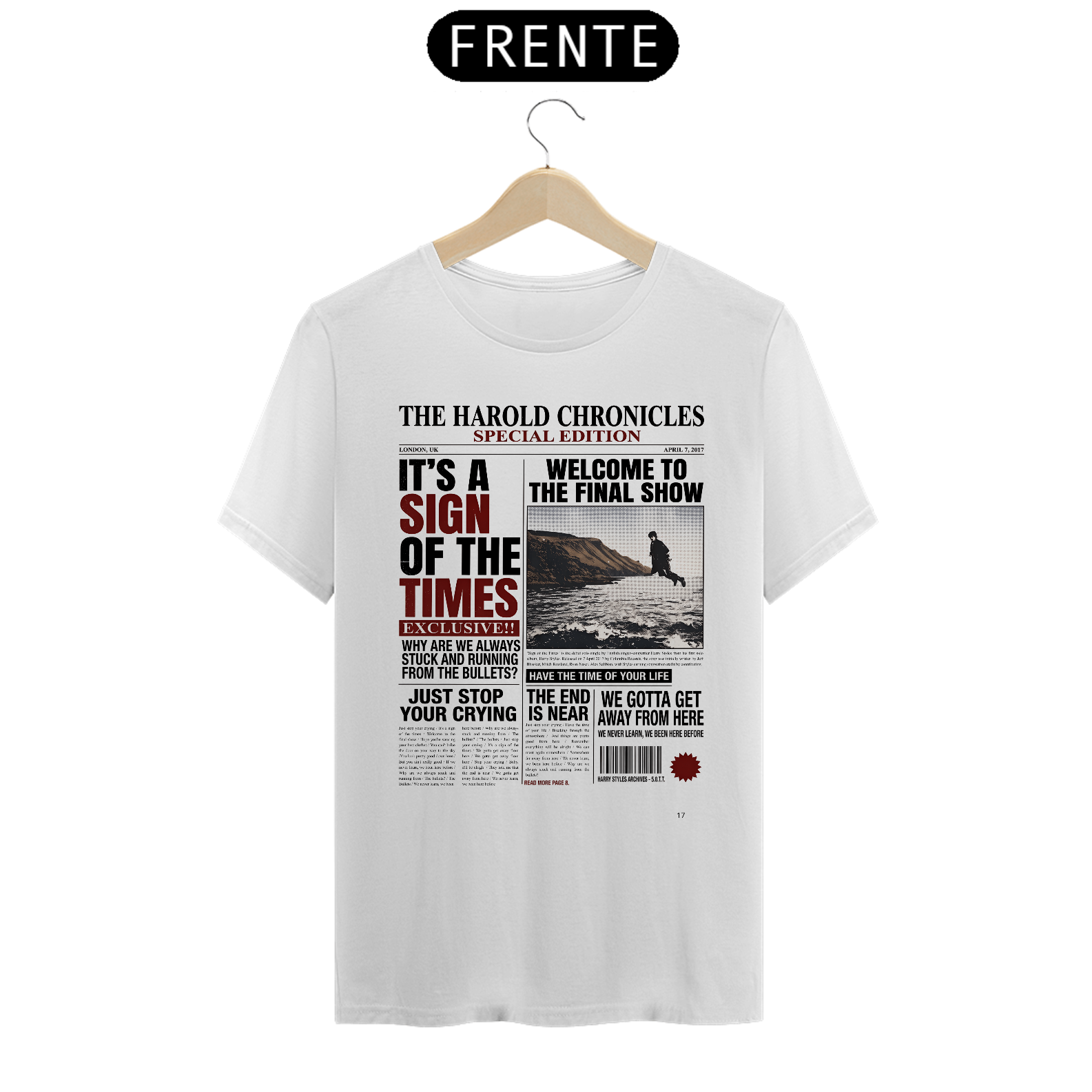 Camiseta Harry Styles Sign of The Times V2