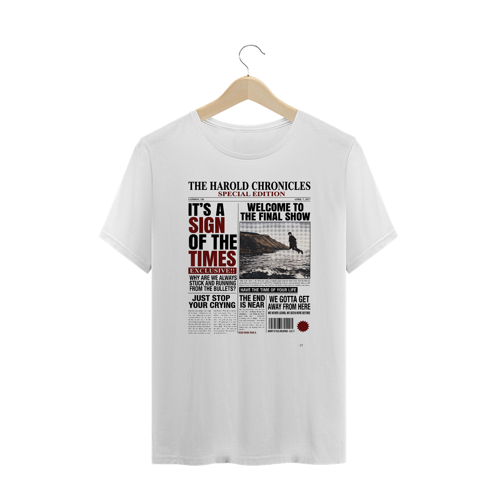 Camiseta Harry Styles Sign Of The Times V2