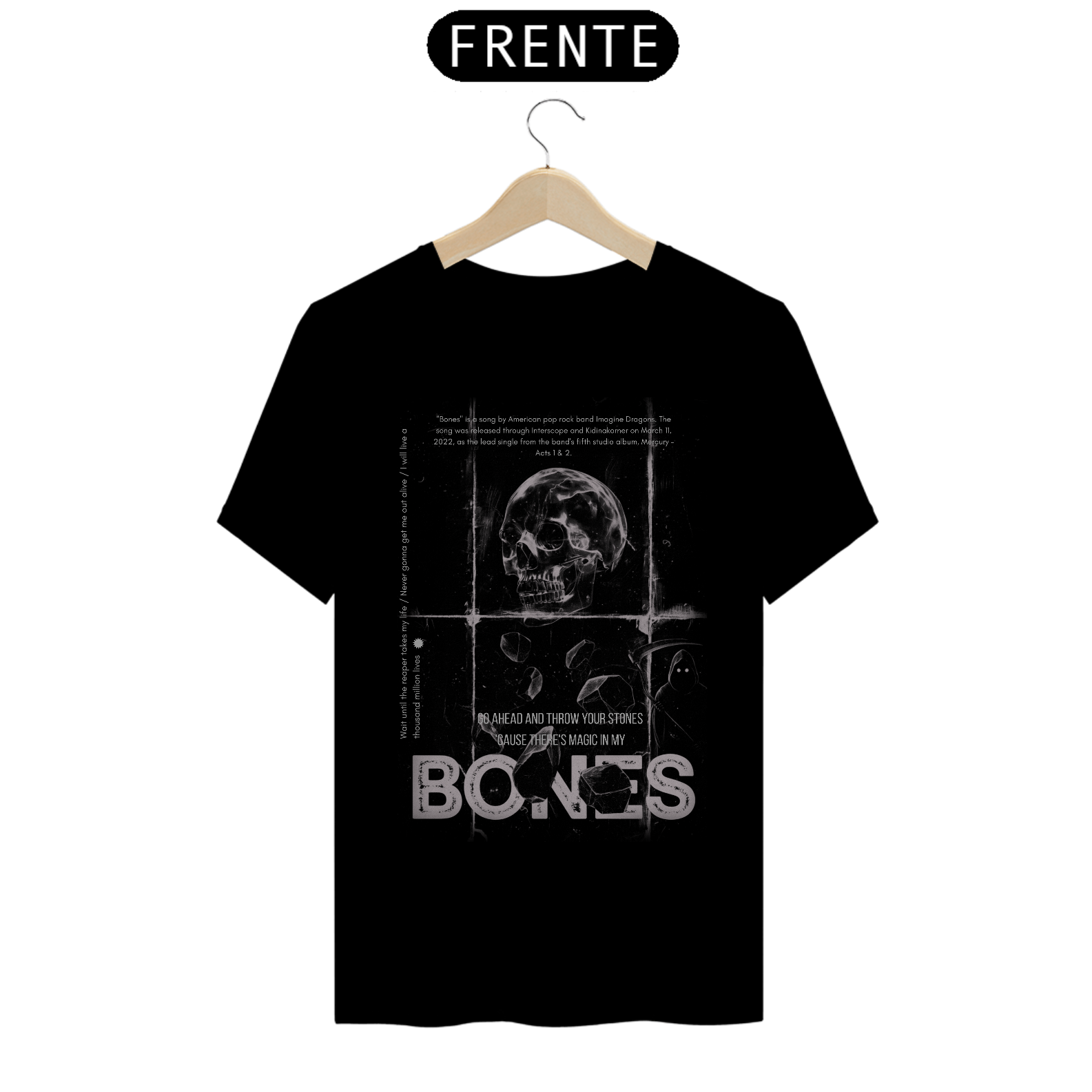 Camiseta Imagine Dragons Bones #2