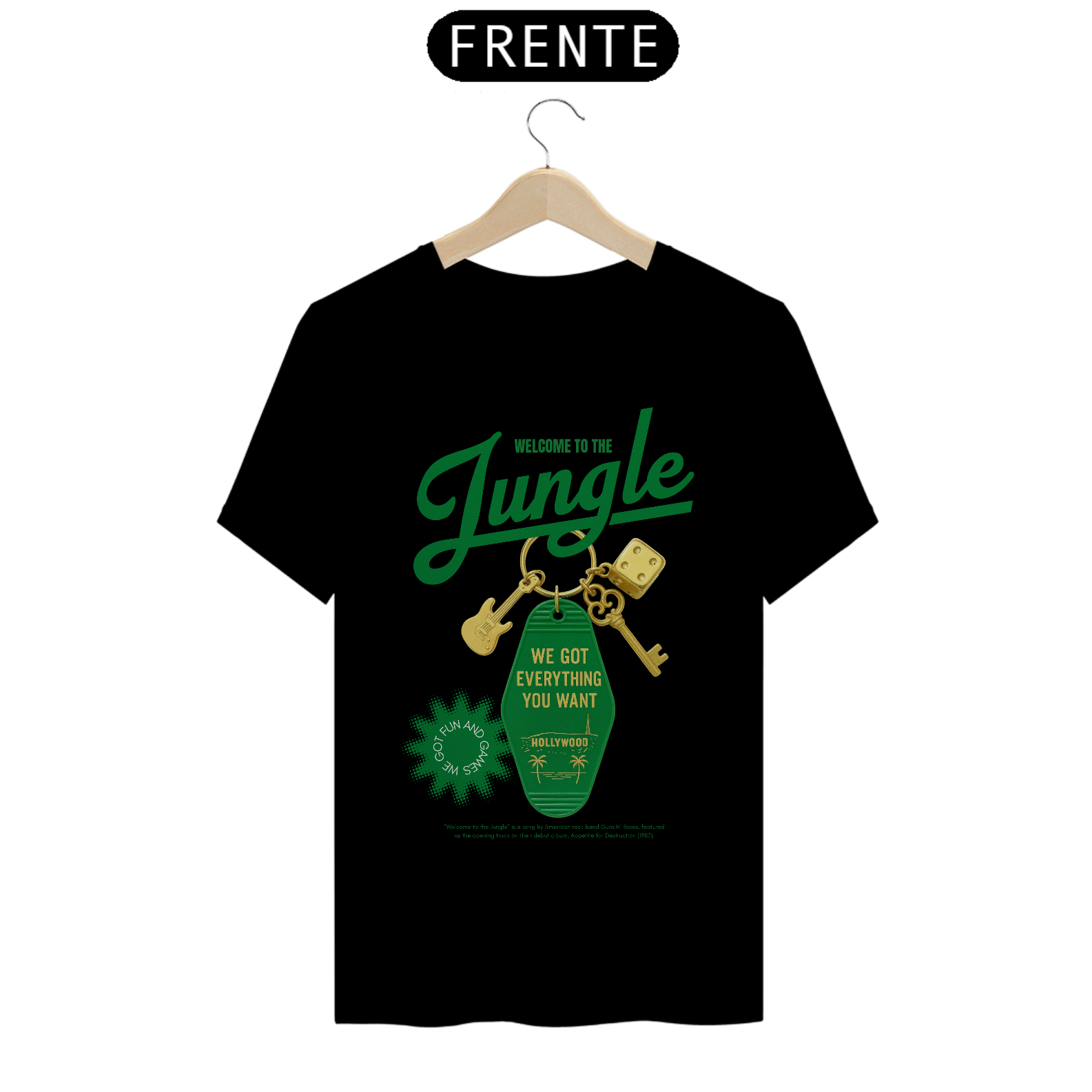 Camiseta Guns N' Roses Welcome to the Jungle