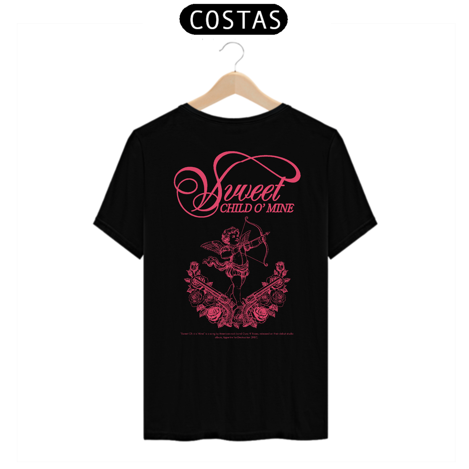 Camiseta Guns N' Roses Sweet Child O' Mine (Estampa nas Costas)