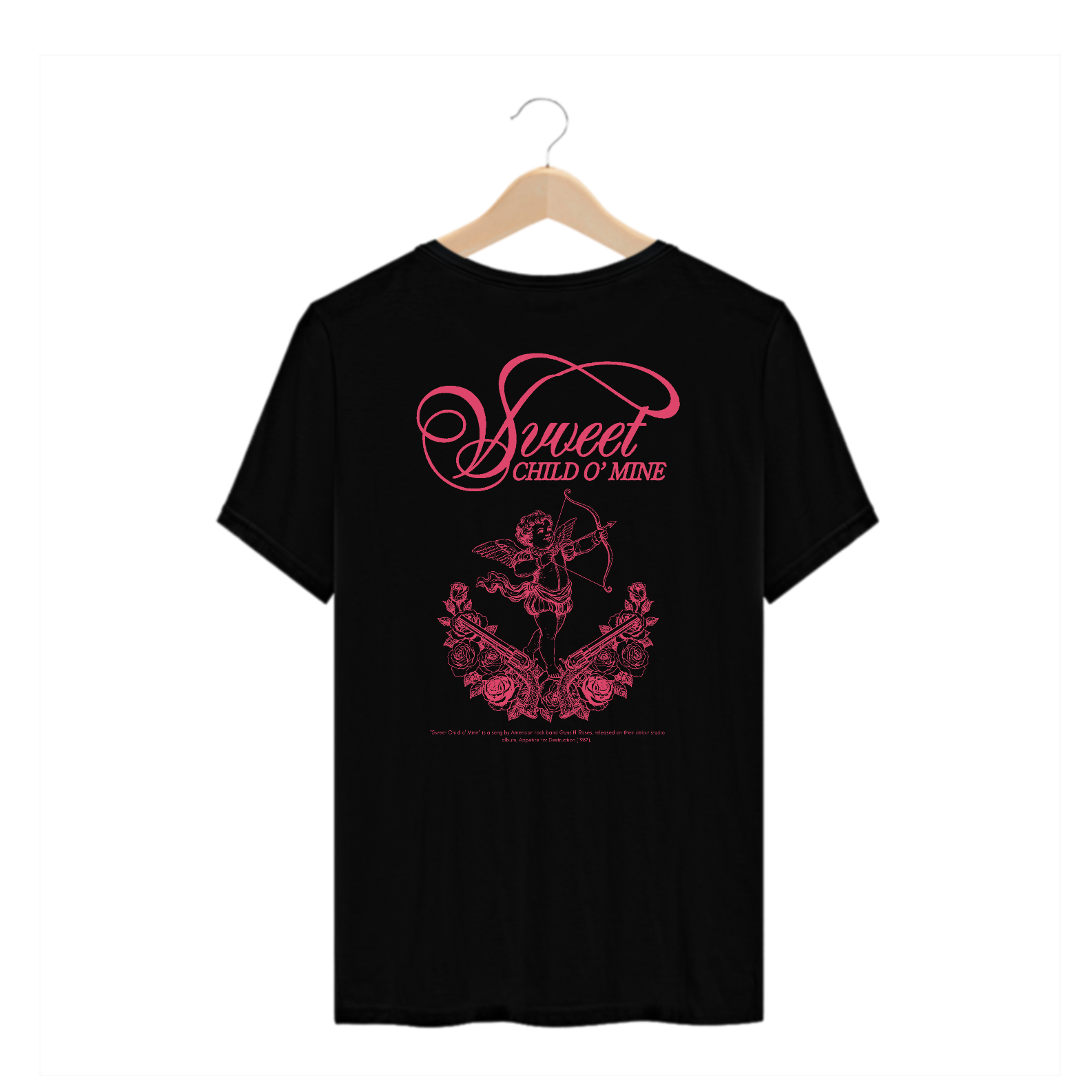 Camiseta Plus Size Guns N' Roses Sweet Child O' Mine (Estampa nas Costas)