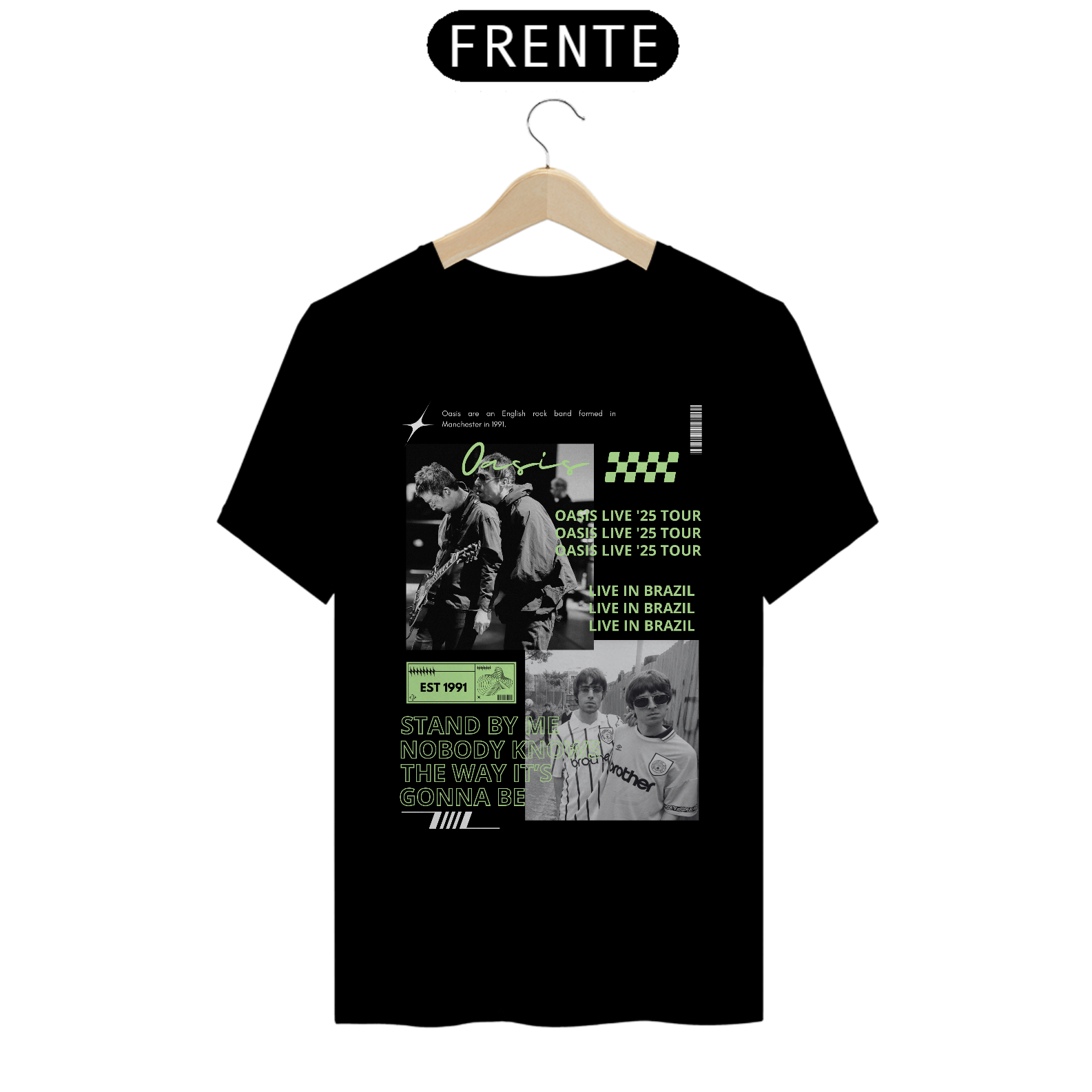 Camiseta Oasis Live in Brazil