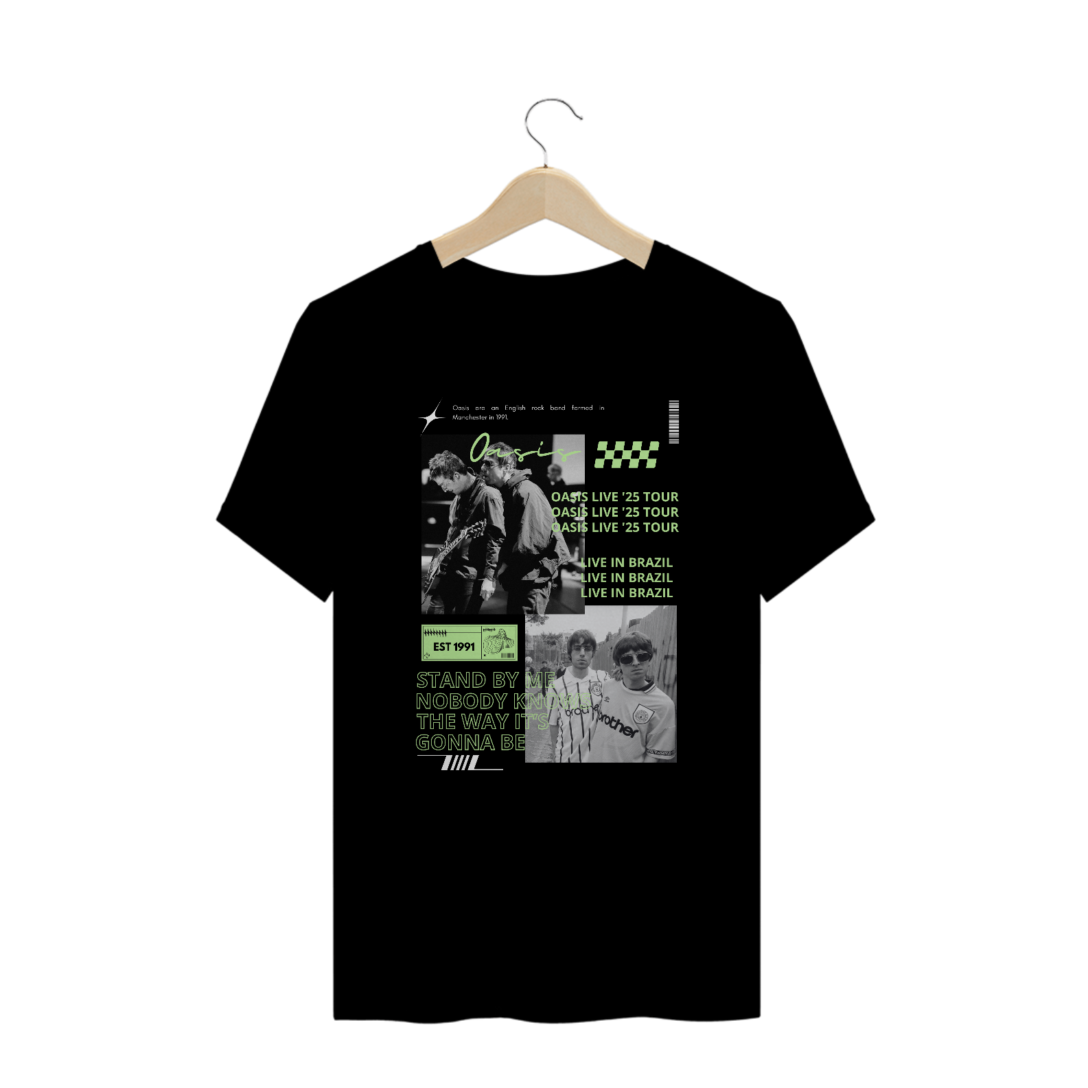 Camiseta Plus Size Oasis Live in Brazil