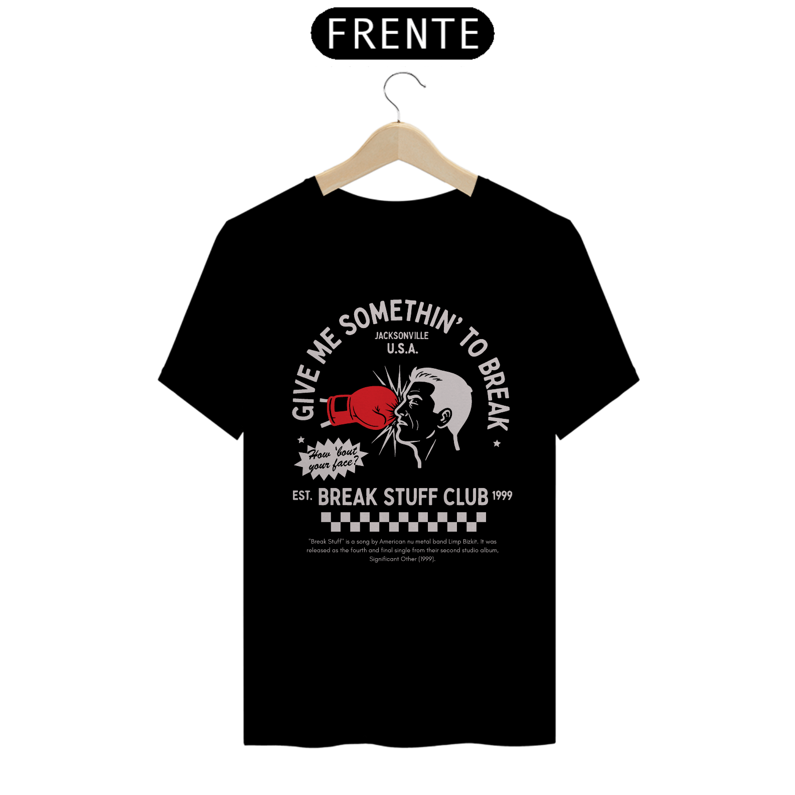 Camiseta Limp Bizkit Break Stuff (Preta)