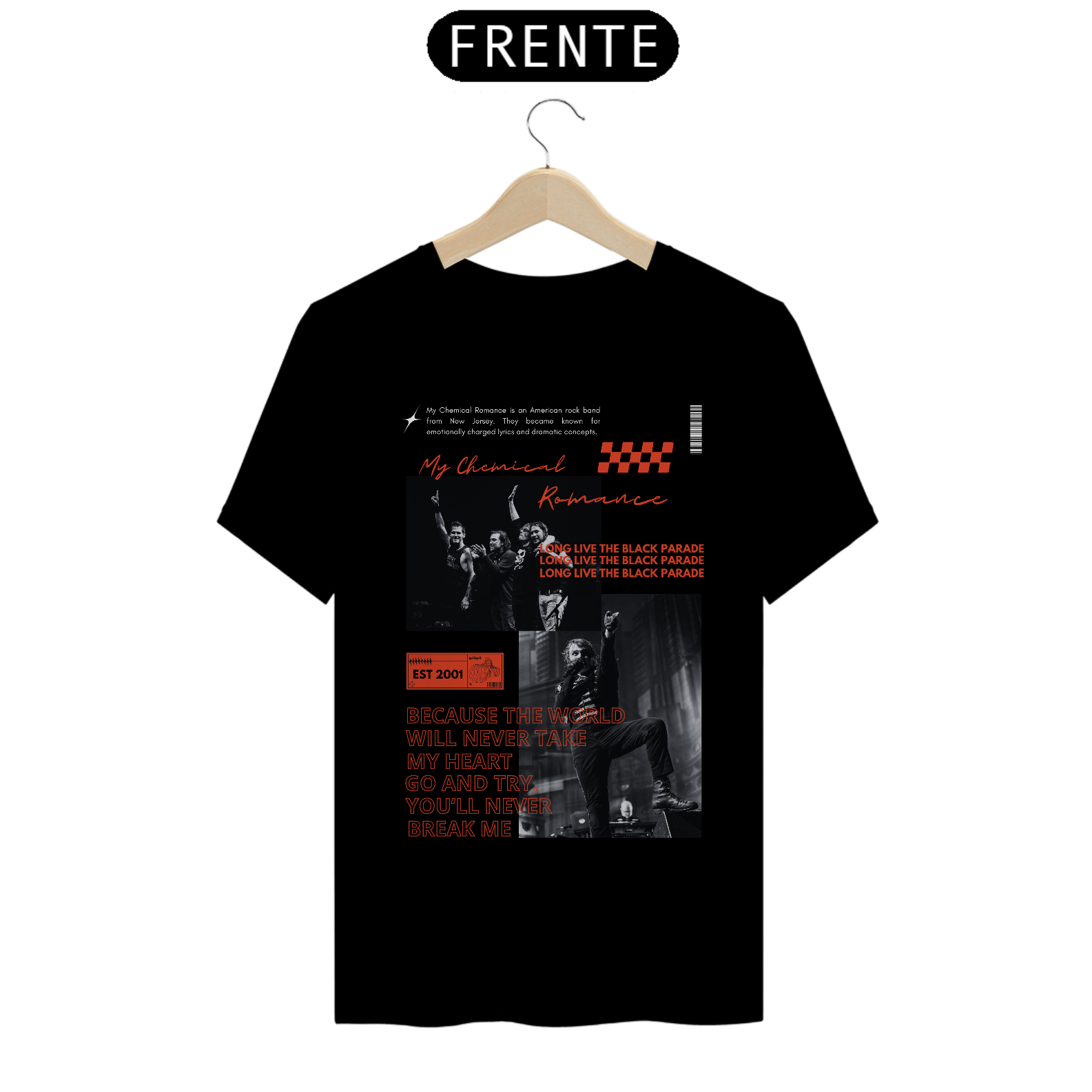 Camiseta My Chemical Romance The Black Parade Tour