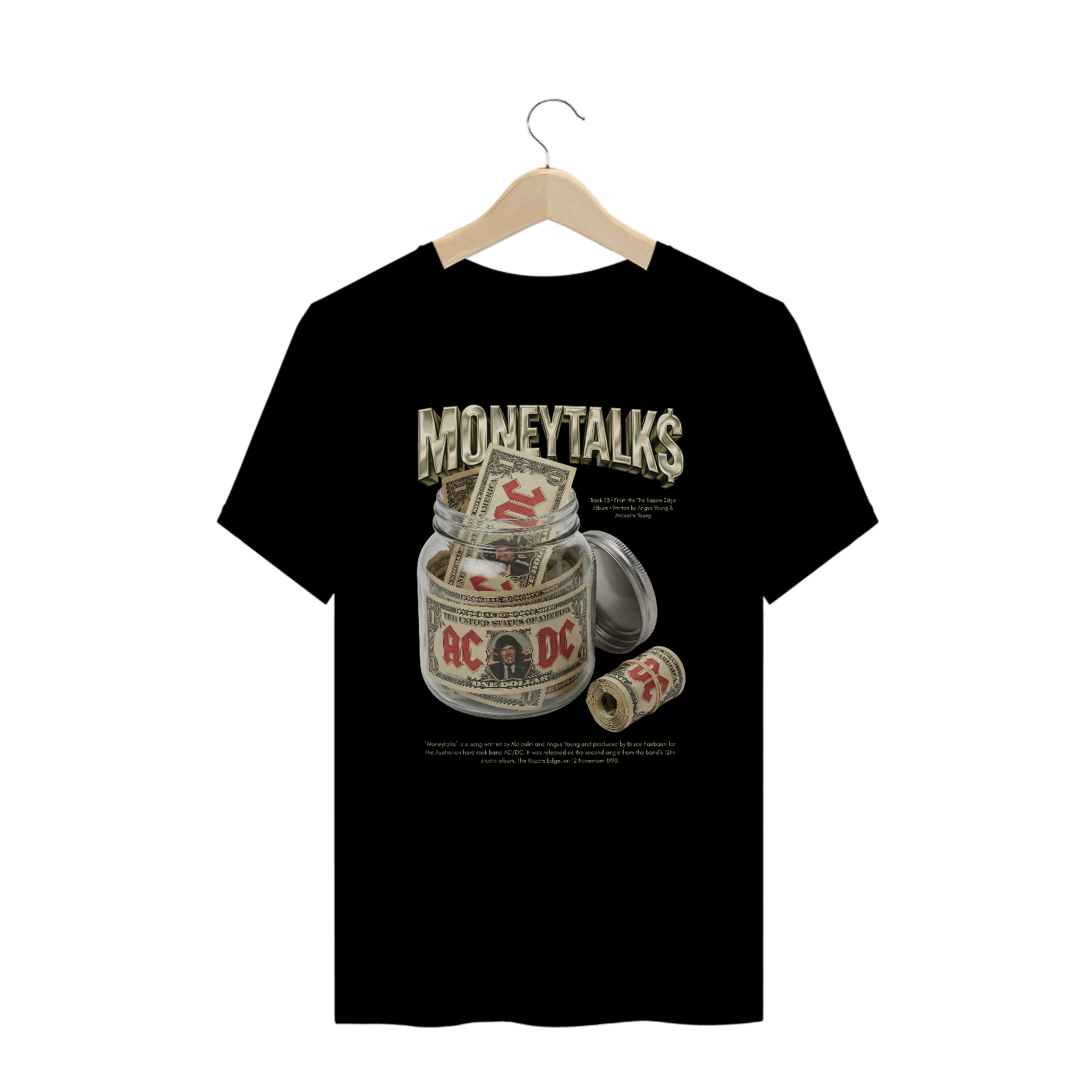 Camiseta Plus Size AC/DC Moneytalks
