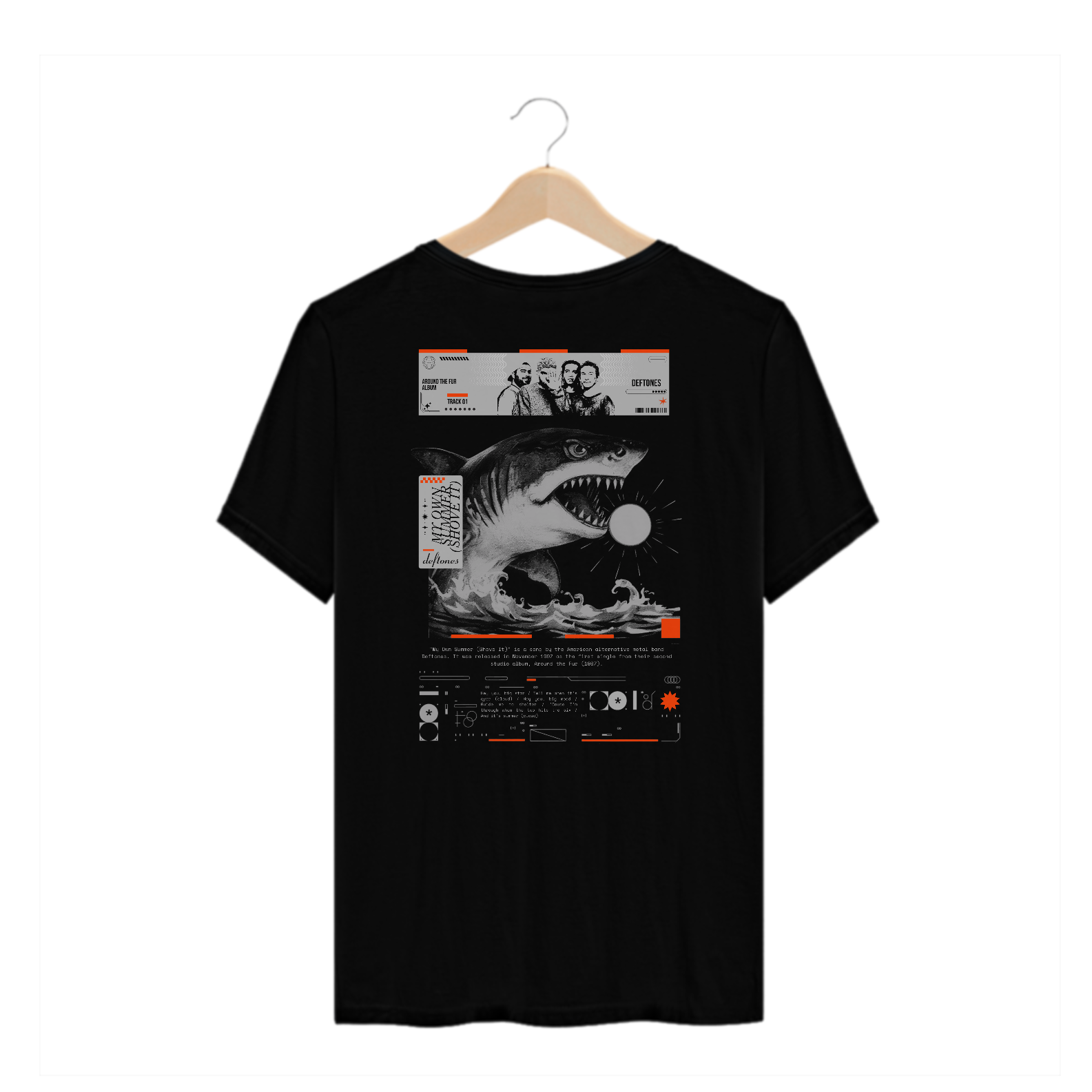 Camiseta Plus Size Deftones My Own Summer (Shove It) (Estampa nas Costas)
