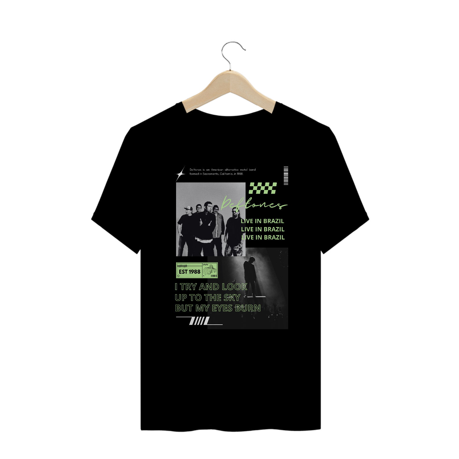 Camiseta Plus Size Deftones Live in Brazil 