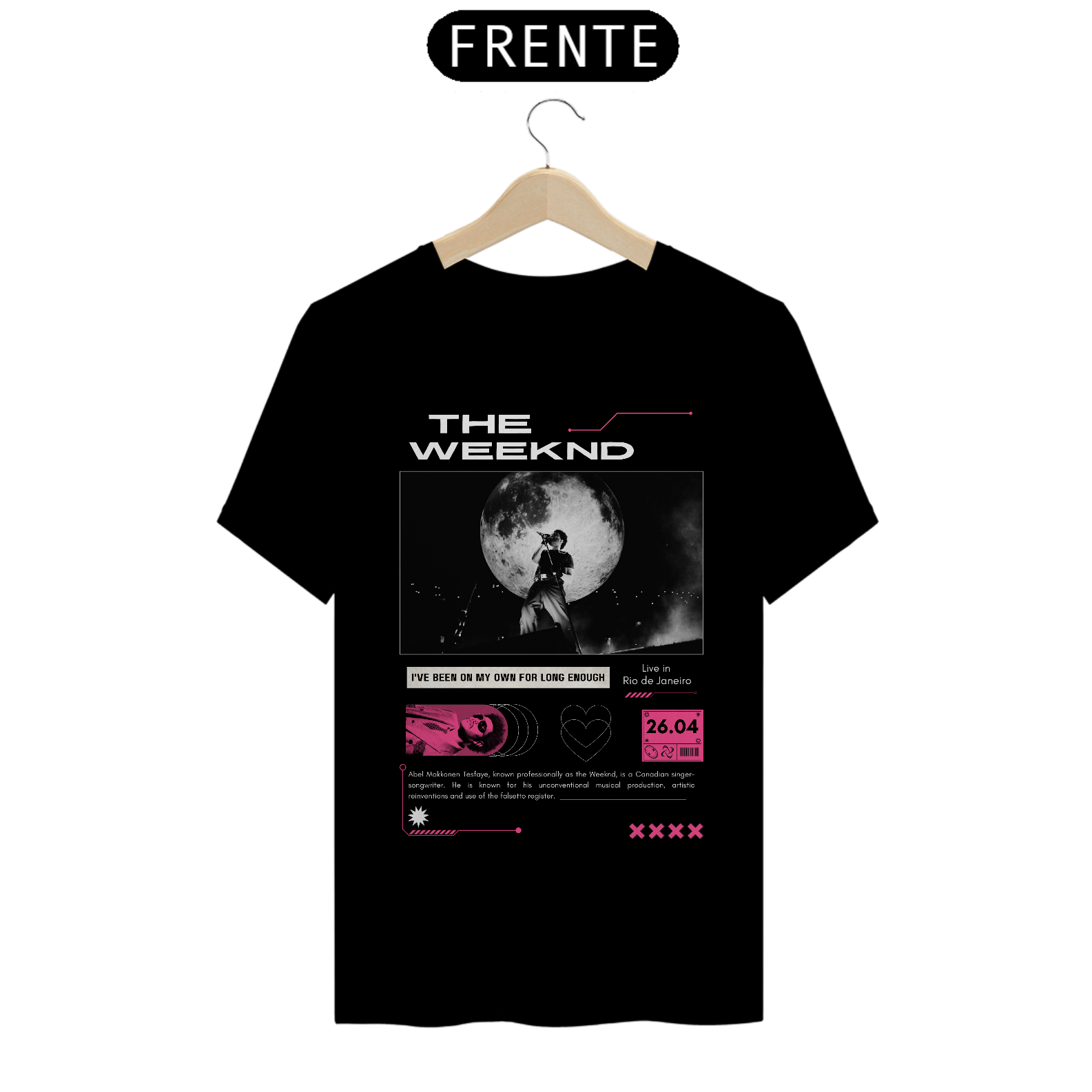 Camiseta The Weeknd Live in Rio de Janeiro 26.04