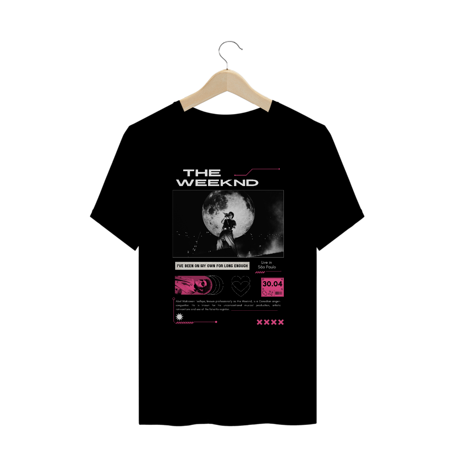 Camiseta Plus Size The Weeknd Live in São Paulo 30.04