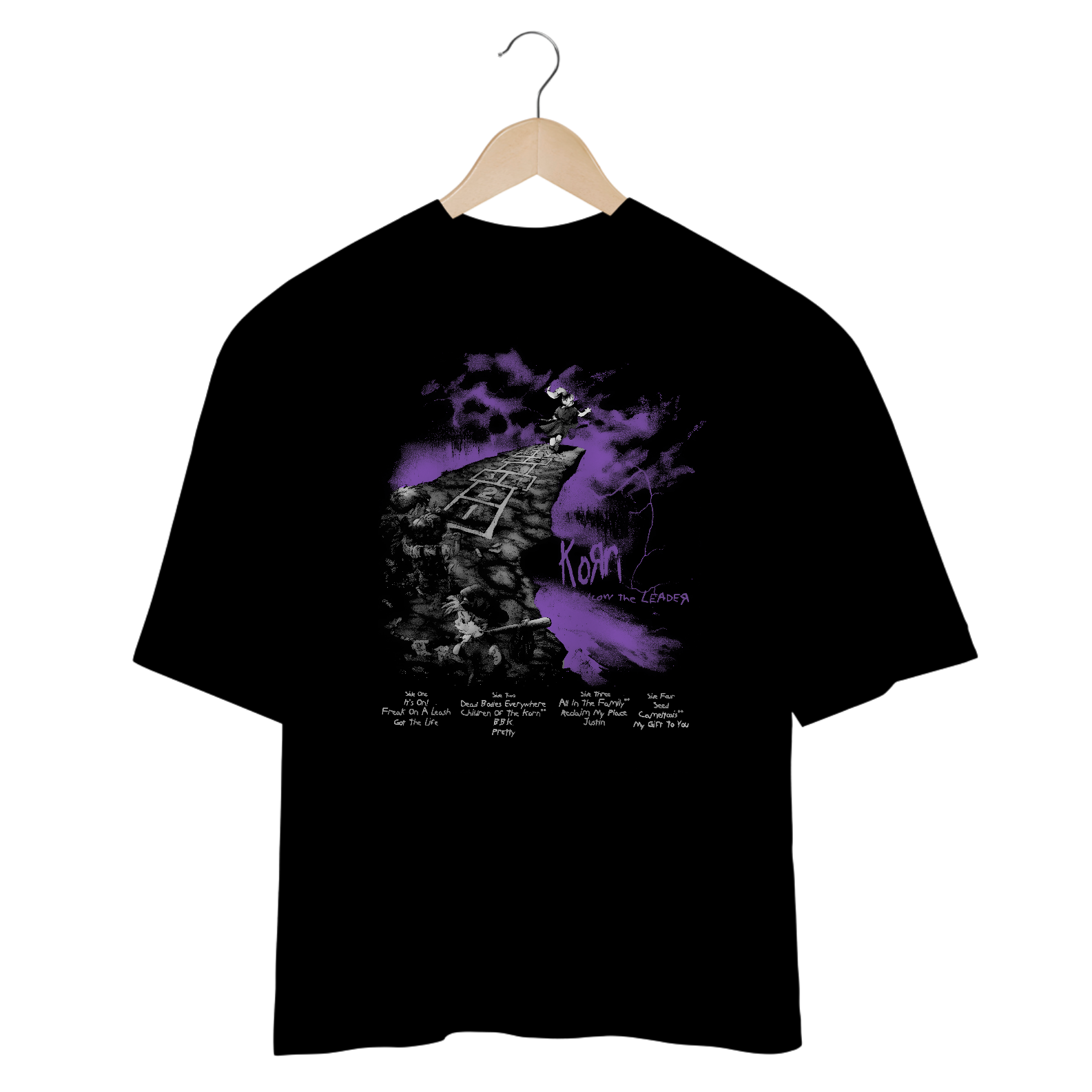 Camiseta Oversized Korn Follow The Leader