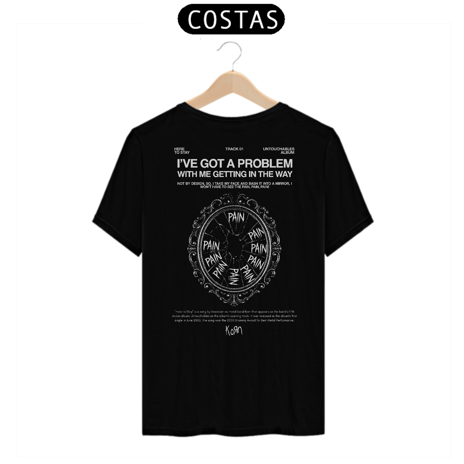 Camiseta Korn Here To Stay (Estampa nas Costas)