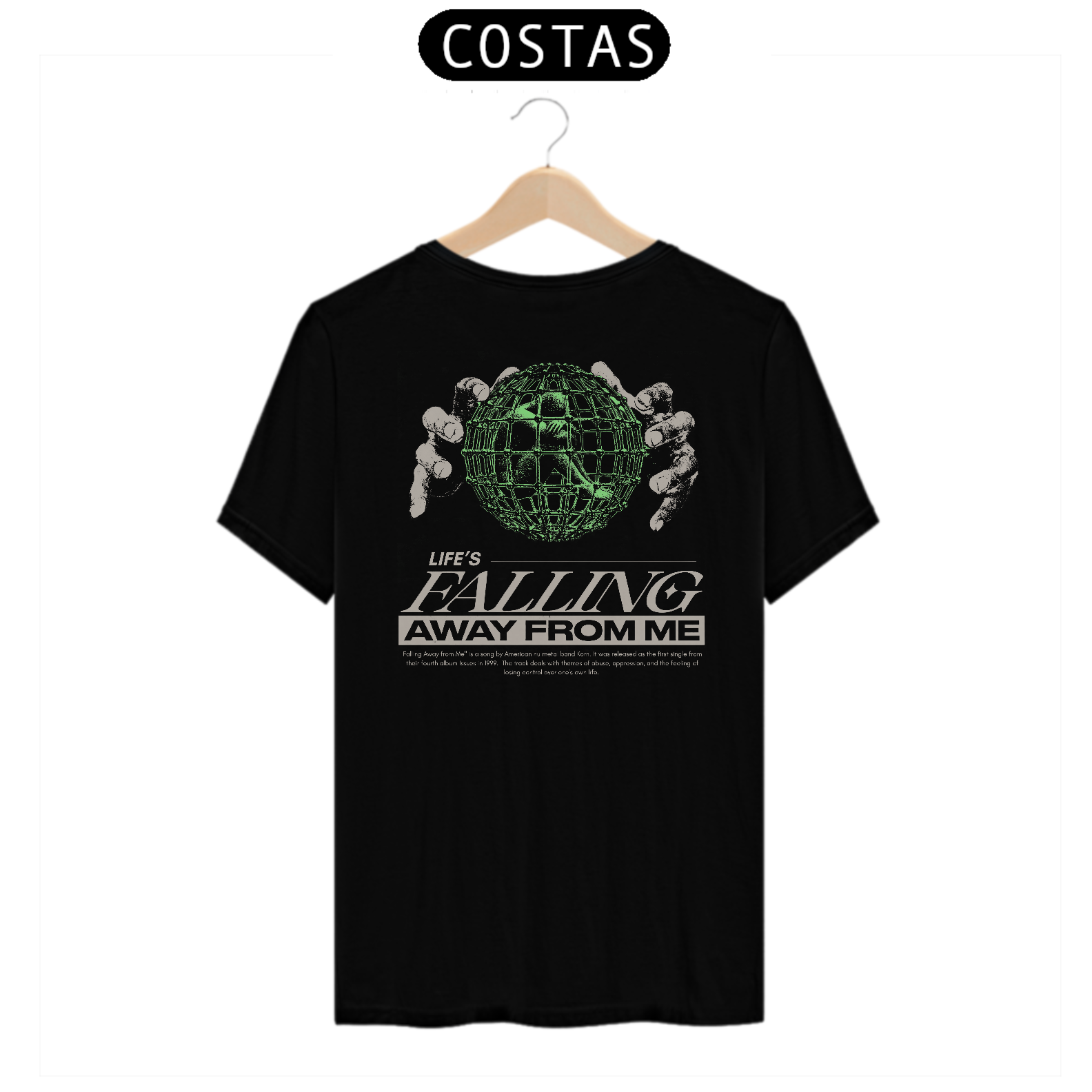 Camiseta Korn Falling Away From Me (Estampa nas Costas)