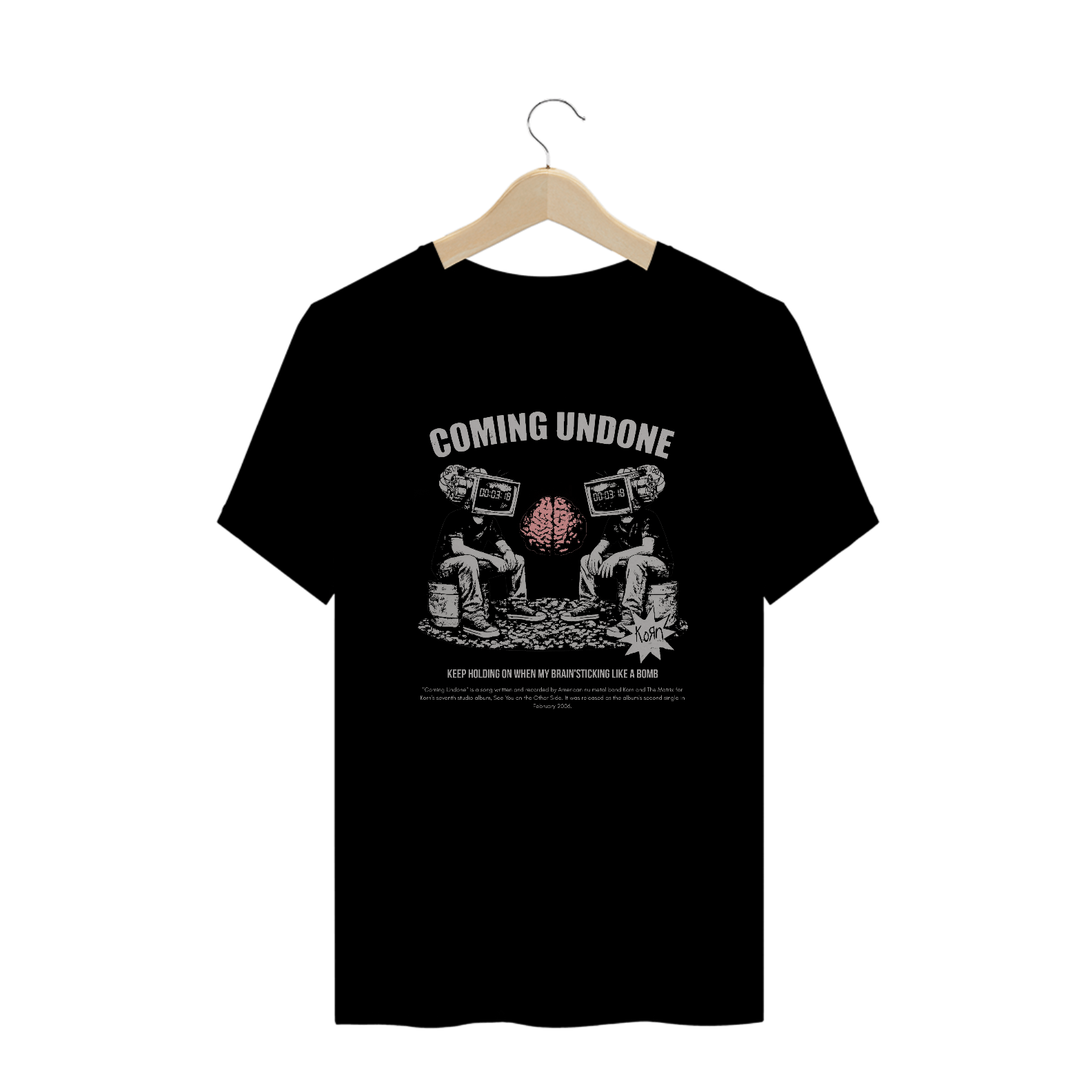 Camiseta Plus Size Korn Coming Undone V2