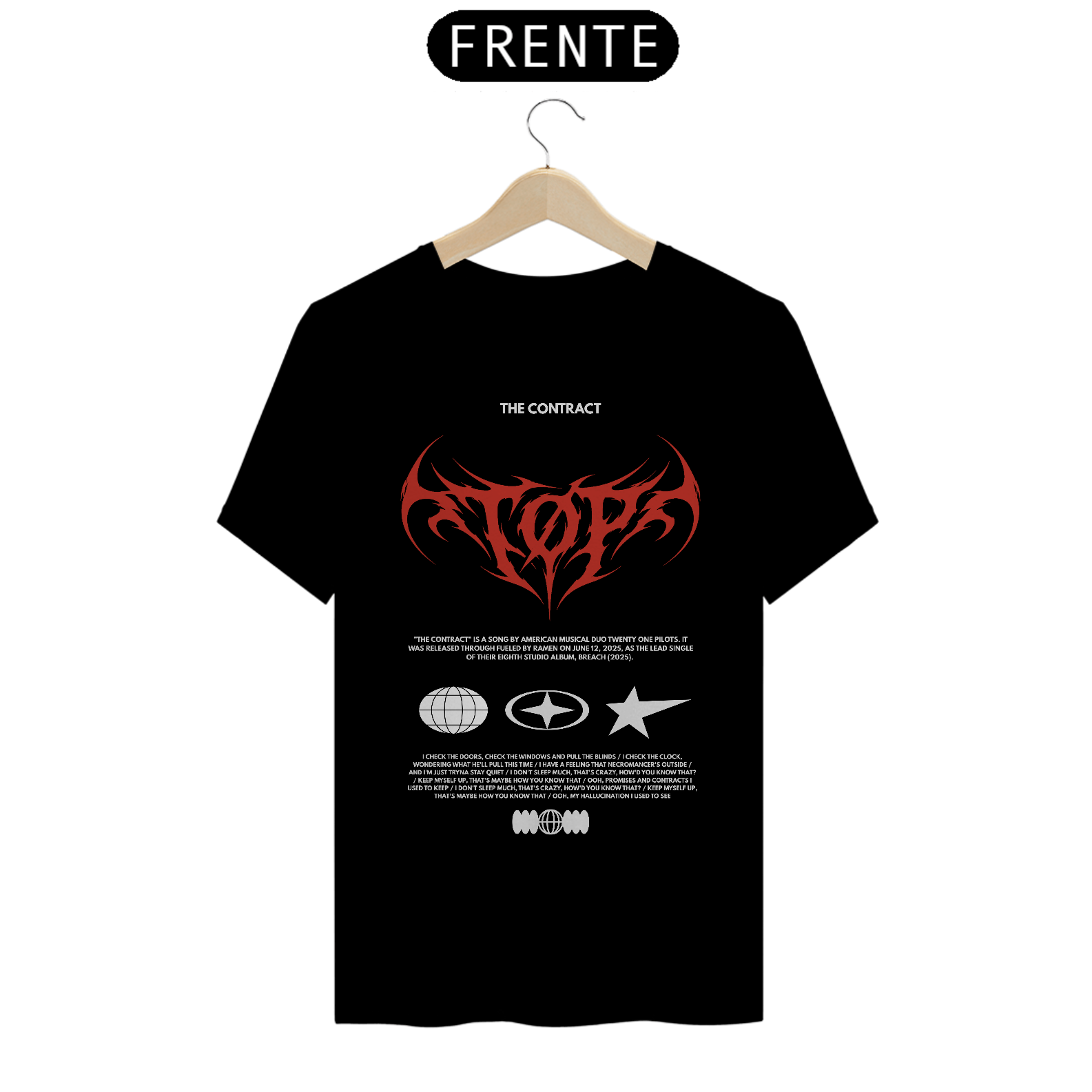 Camiseta Twenty One Pilots The Contract