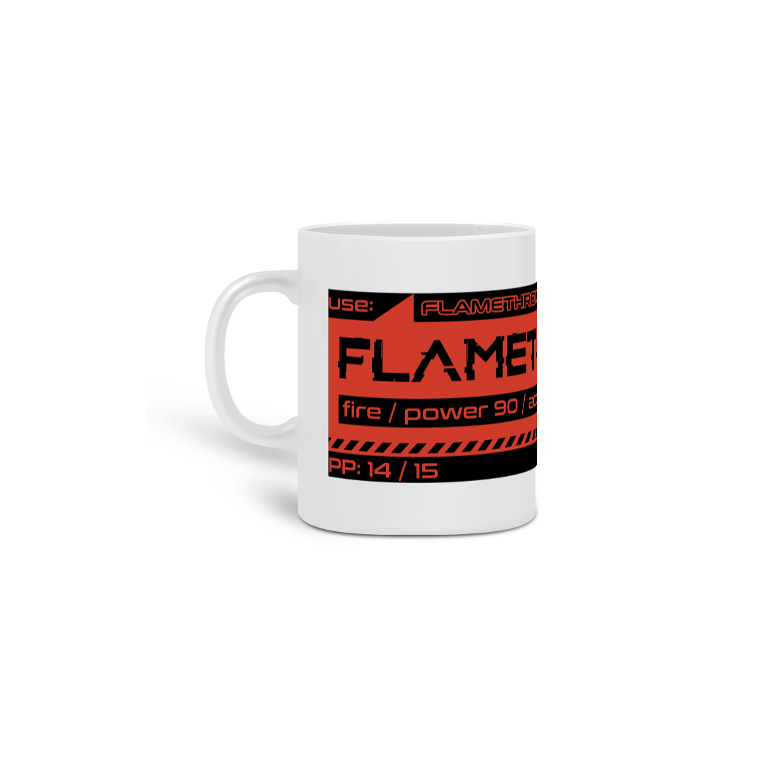 MoveWarning Flamethrower Tag - Caneca
