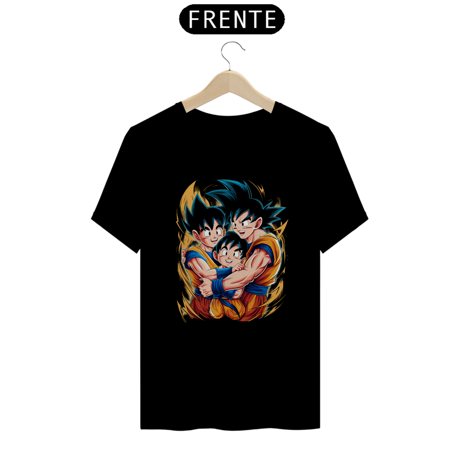 Camisa Goku, Gohan e Goten - Dia dos Pais