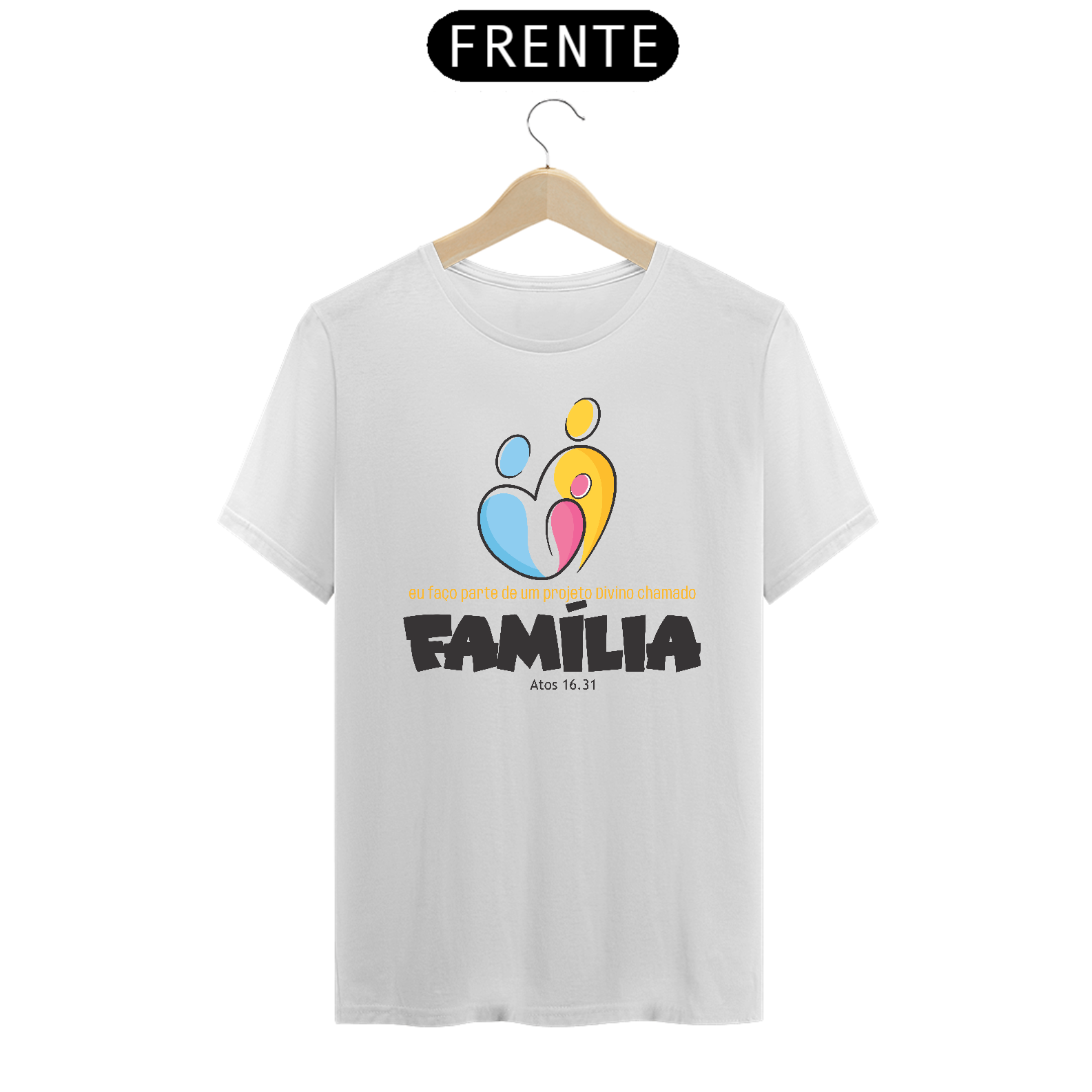Camiseta Projeto Familia - Branca