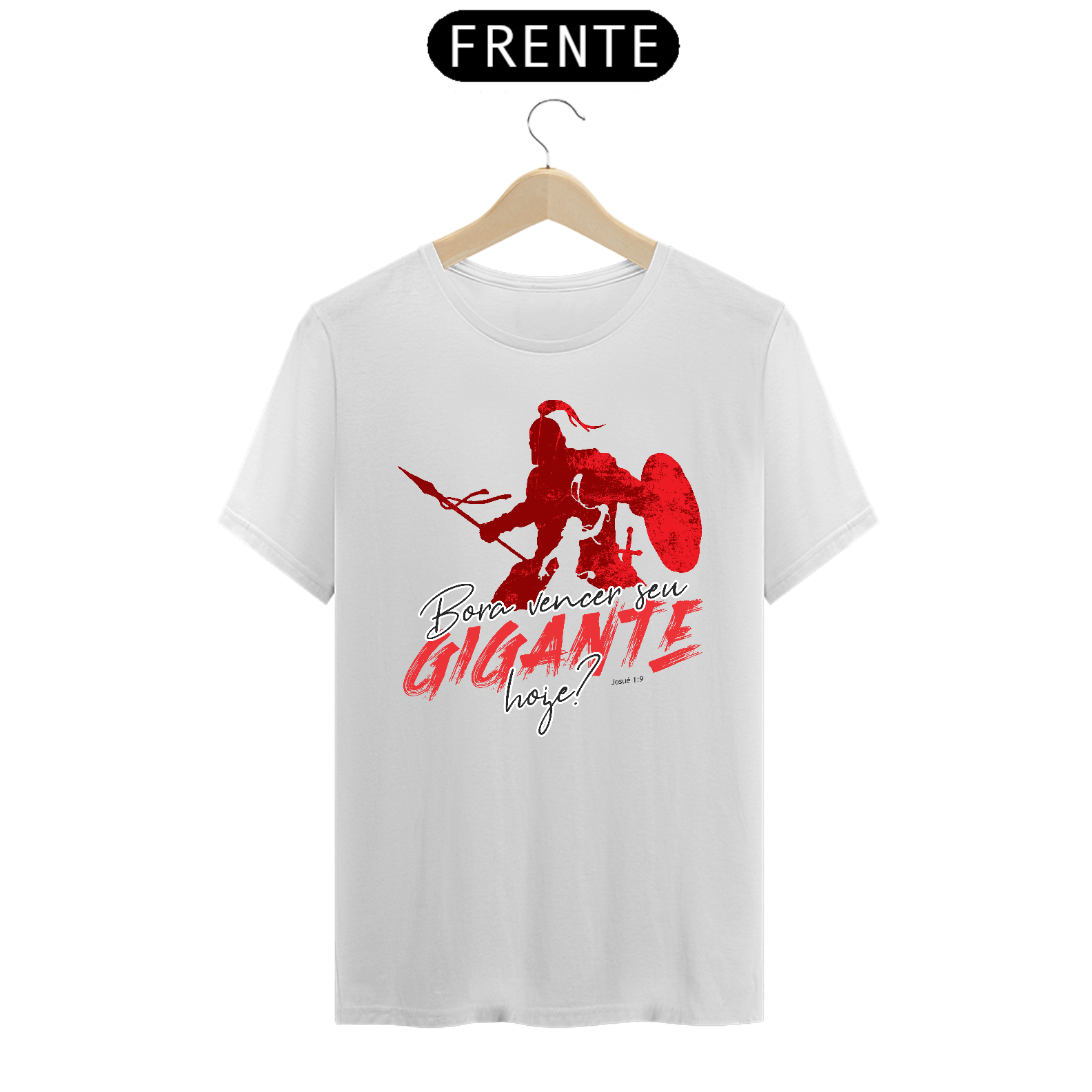 Nome do produto: Camiseta Davi e Golias - Branca