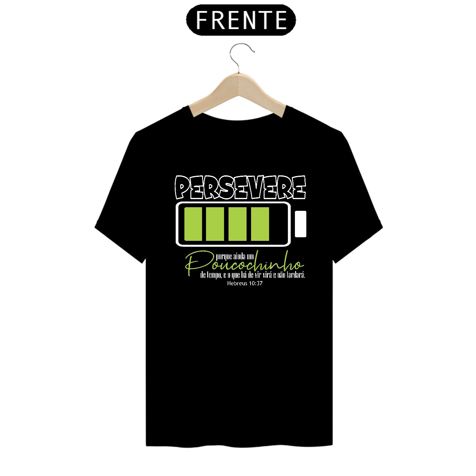 Camiseta Persevere - Preta