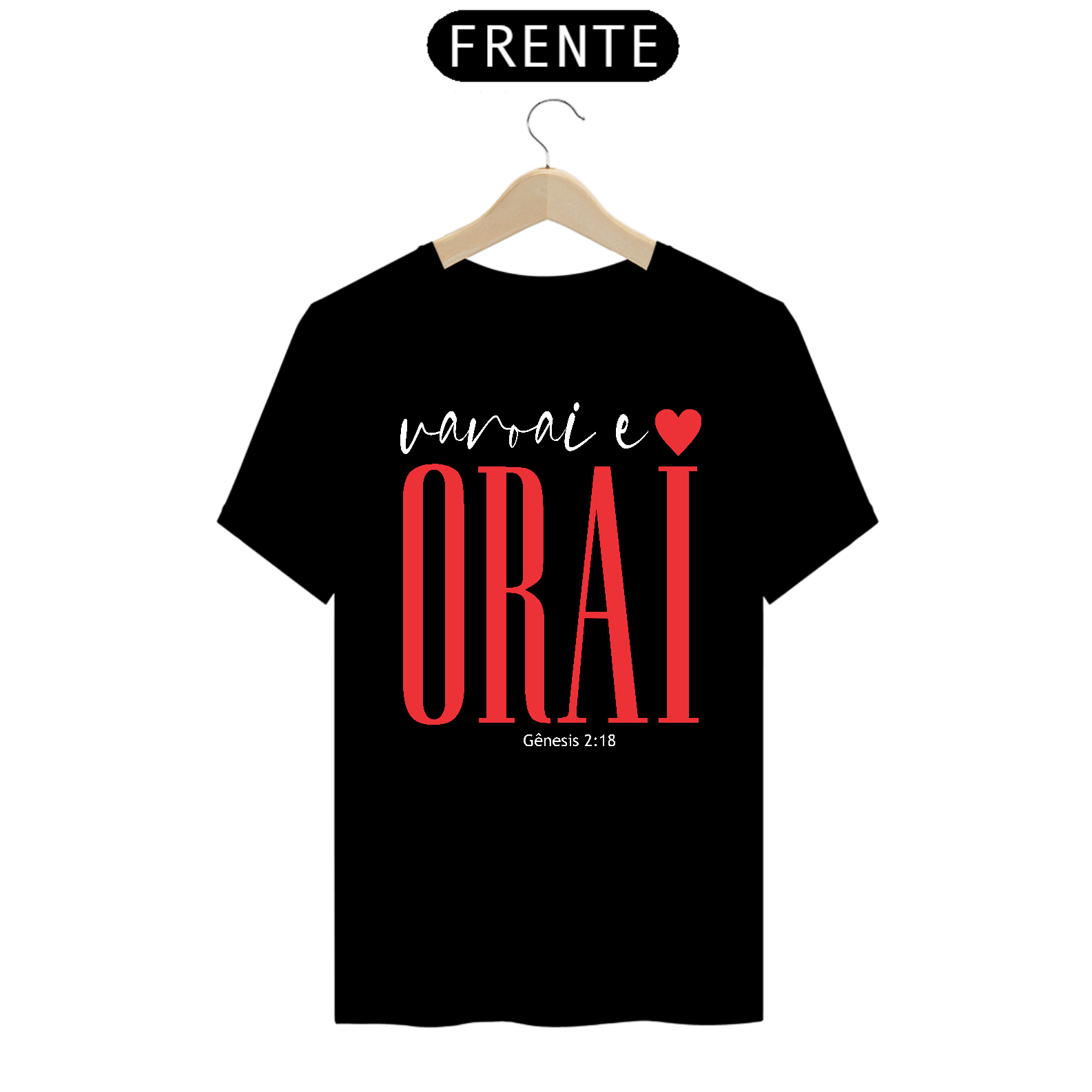 Camiseta Varoai e Orai  - Preta