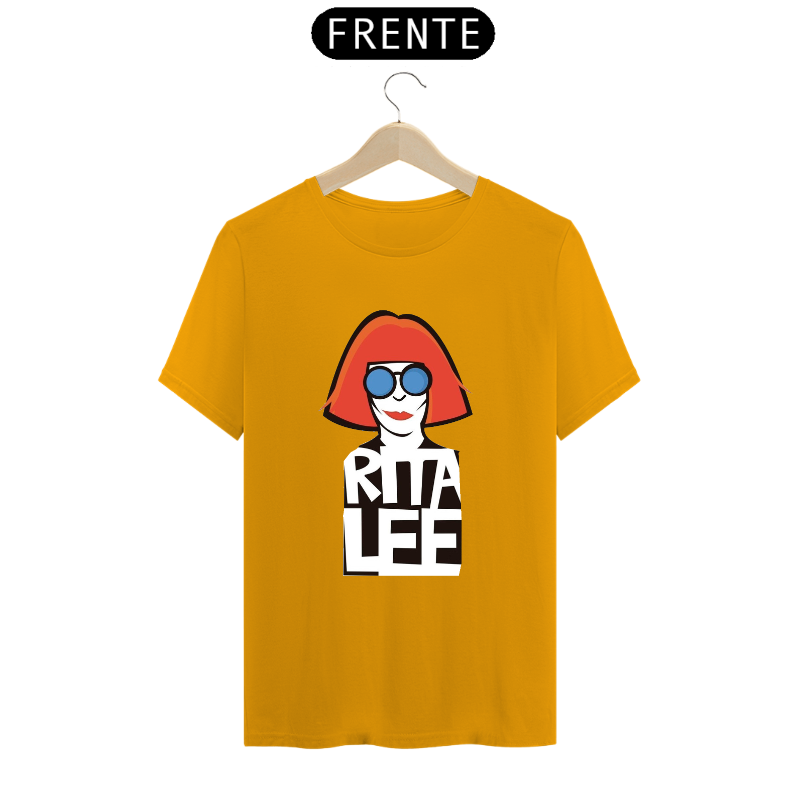 Camiseta Classic Rita Lee desenho multicores