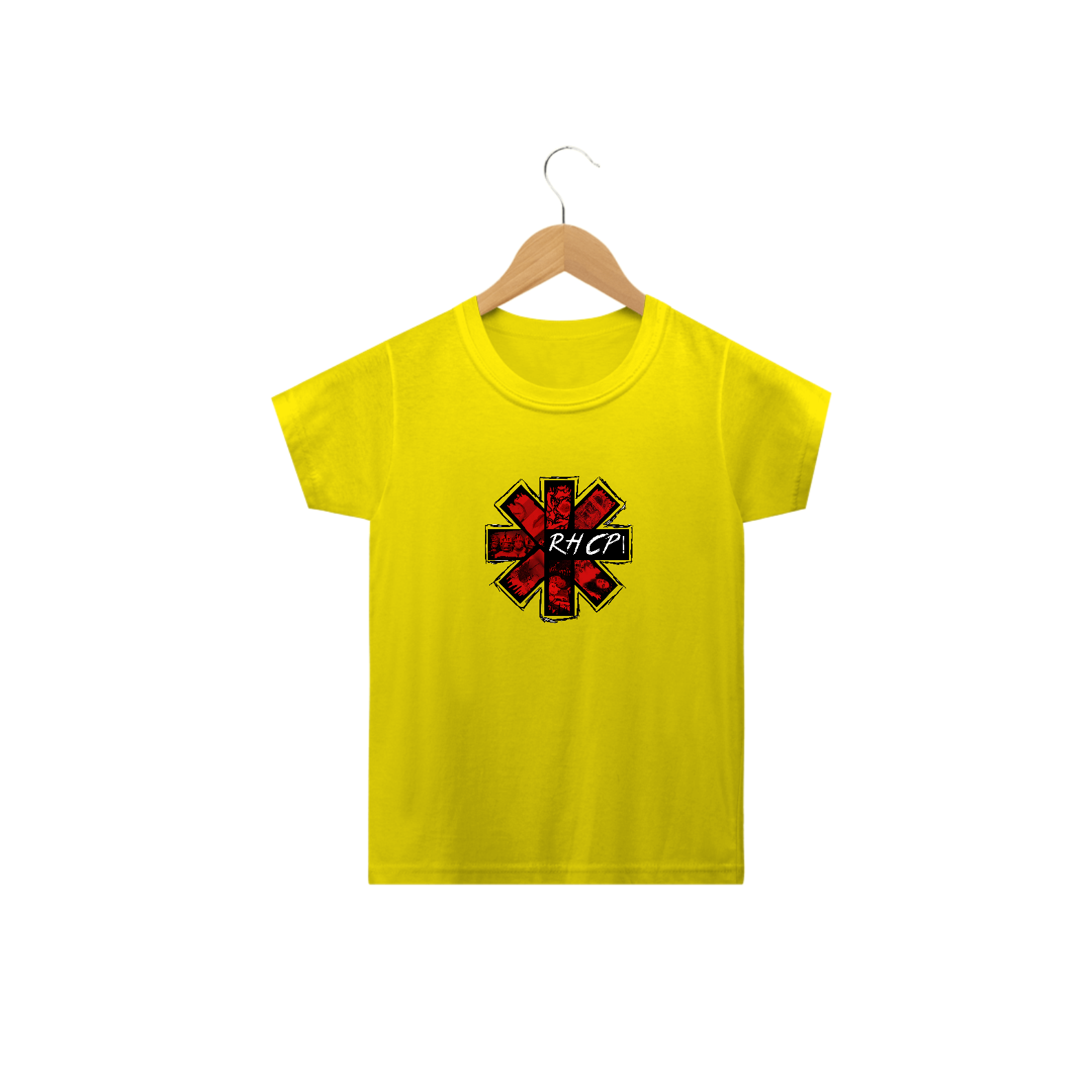 Camiseta Classic Infantil (2 a 14 anos) Red Hot Chili Peppers logo RHCP