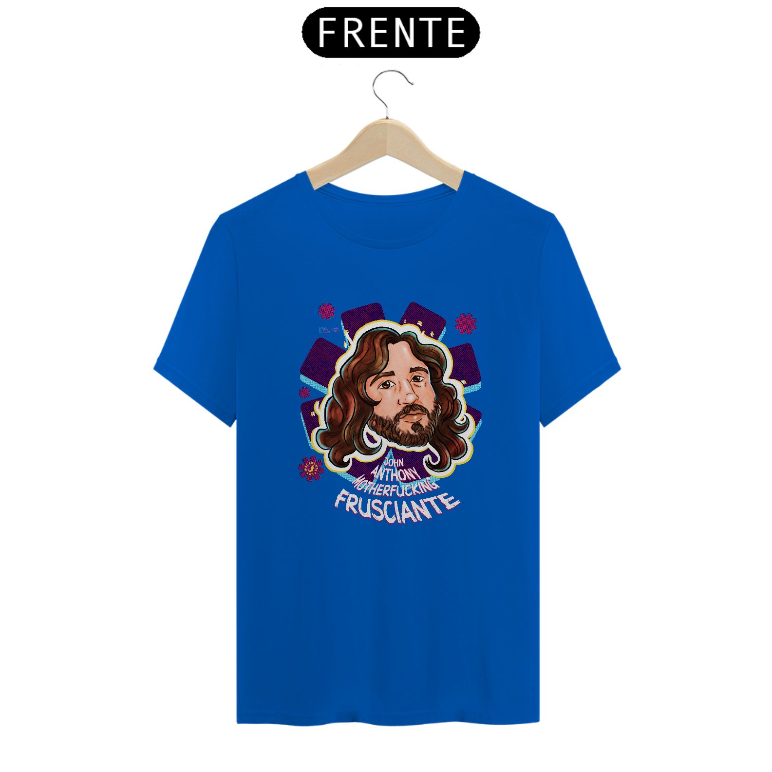 Camiseta Quality John Anthony Motherfucking Frusciante multicores Collab by Conradraws