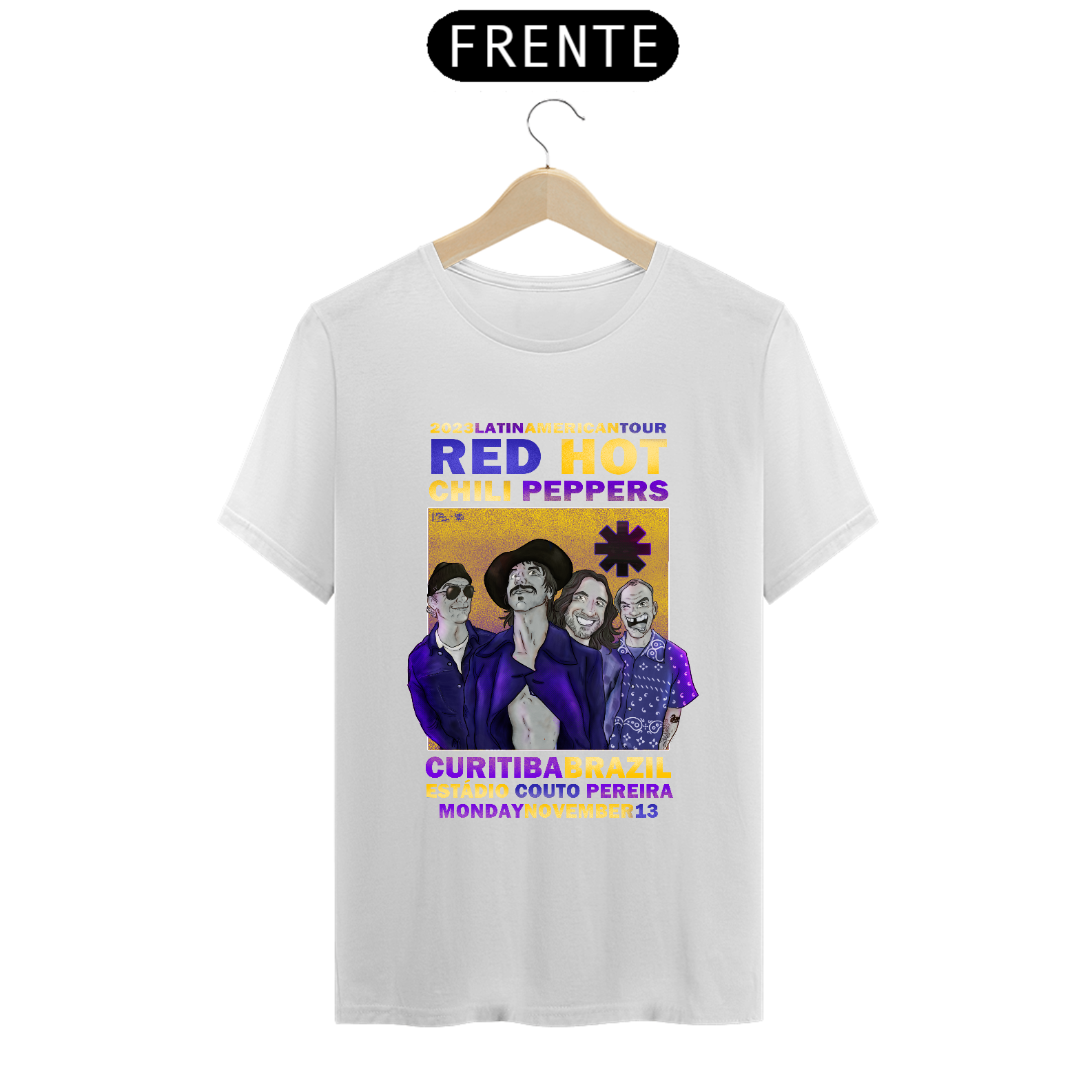 RHCP CWB - Qualidade Premium Red Hot Chili Peppers Curitiba 2023 - by Conradraws