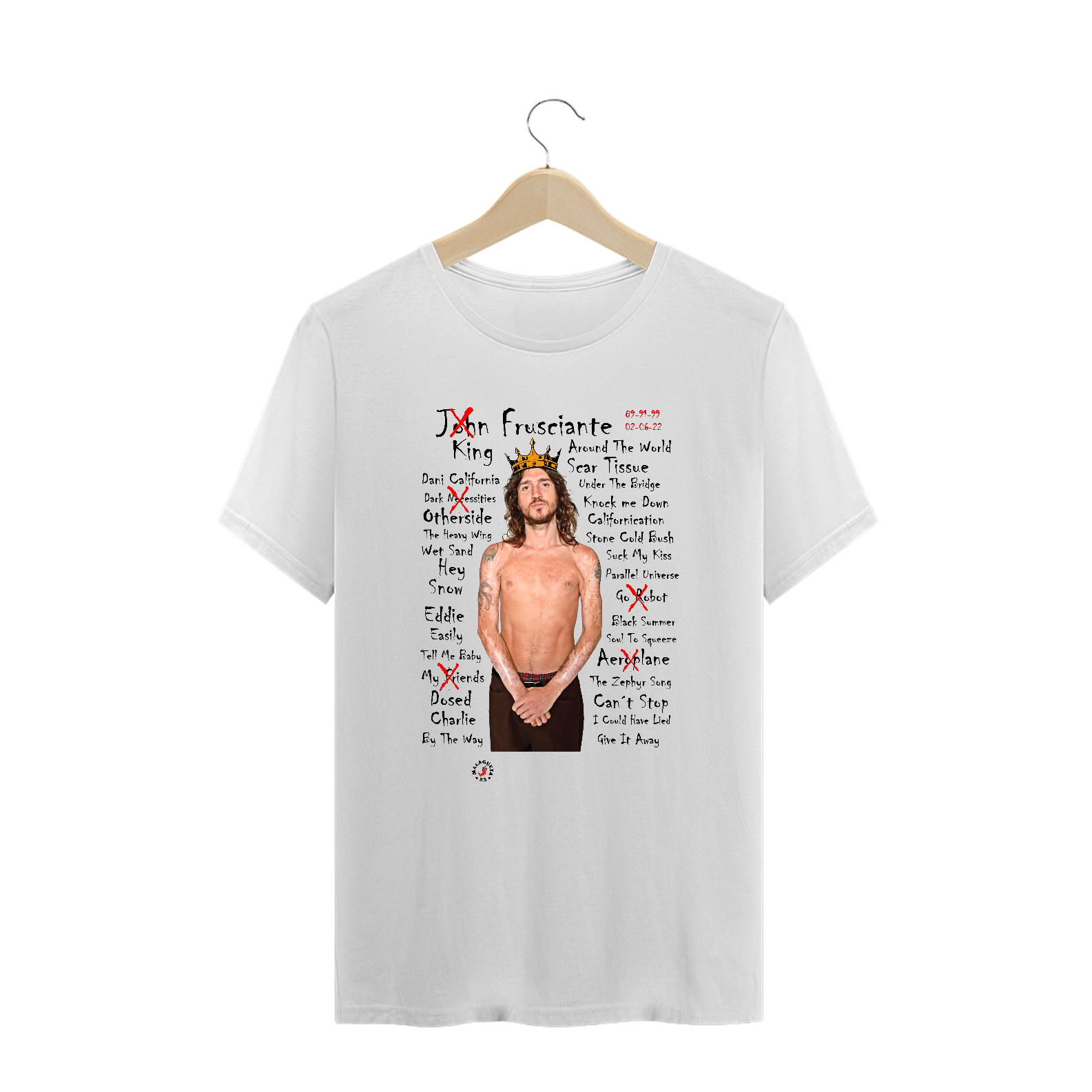 Camiseta PLUS SIZE King John Frusciante exclusiva