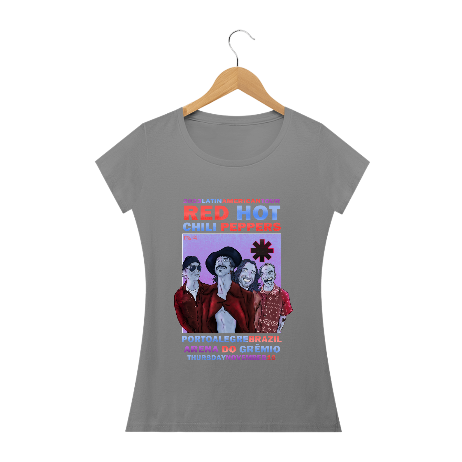 RHCP POA - Baby Long Quality Red Hot Chili Peppers Porto Alegre 2023 - by Conradraws