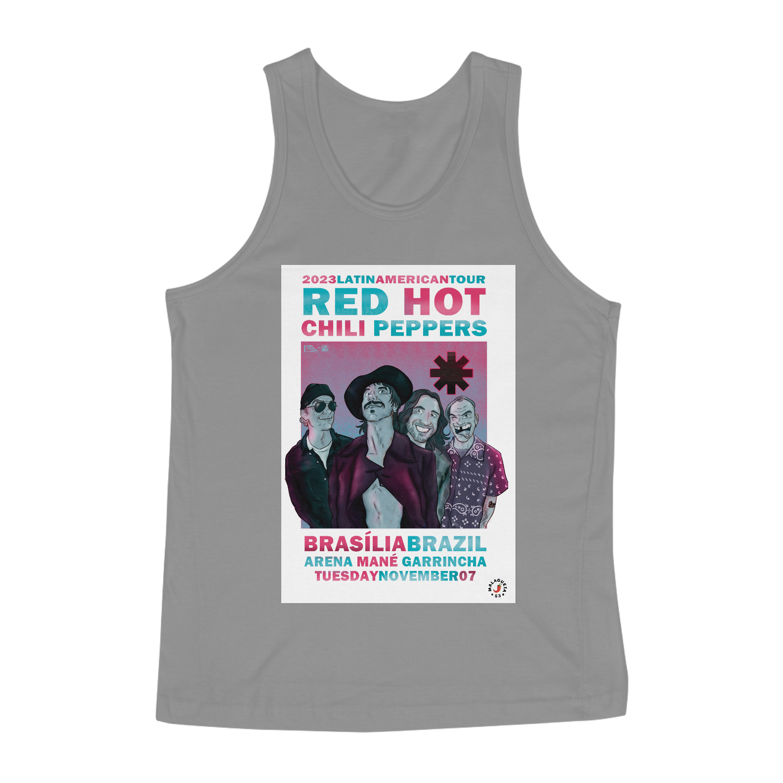 Nome do produto  Regata Red Hot Chili Peppers Brasília 