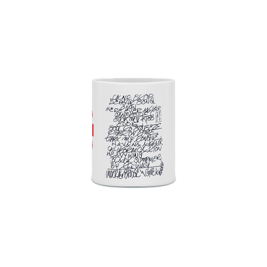 Nome do produto  Caneca RHCP Set List Rio de Janeiro 2023 Exclusivo 