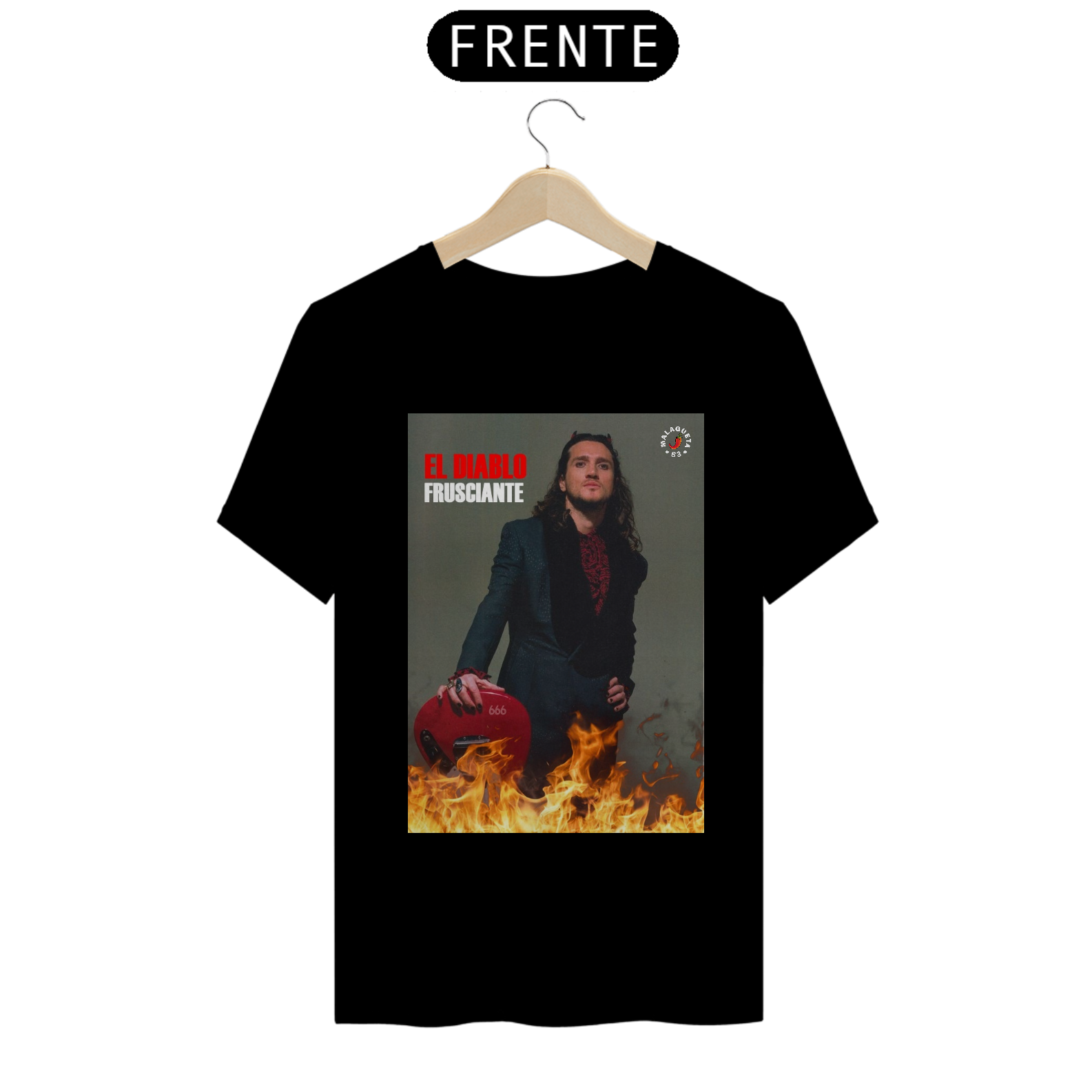 Camiseta Quality El Diablo John  Frusciante multicores