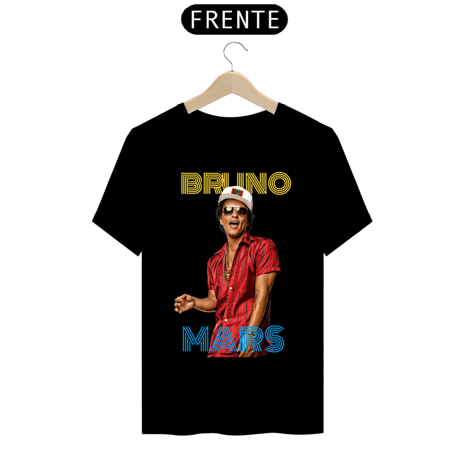 Camiseta Prime Bruno Mars preta 