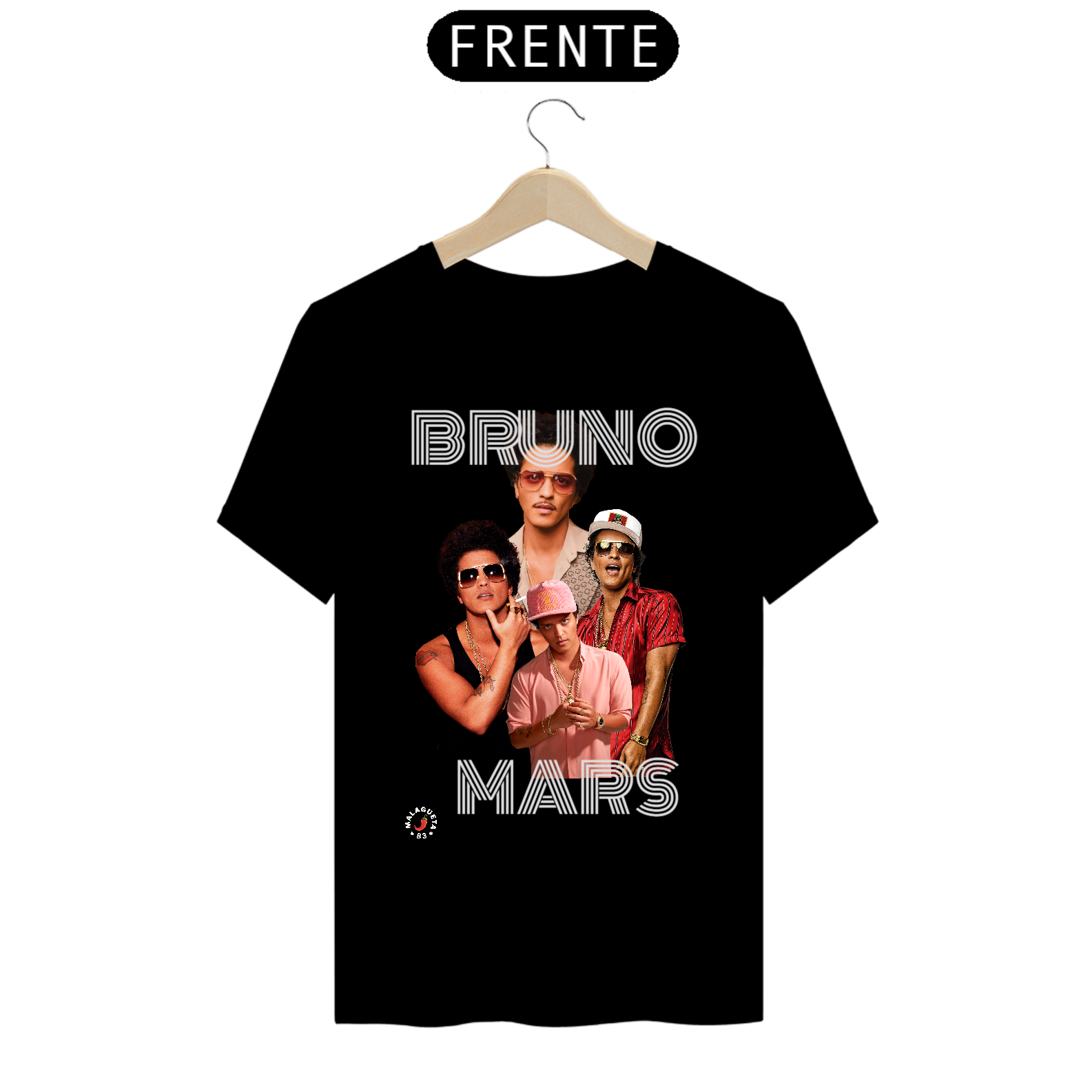 Camiseta Prime Bruno Mars especial preta 