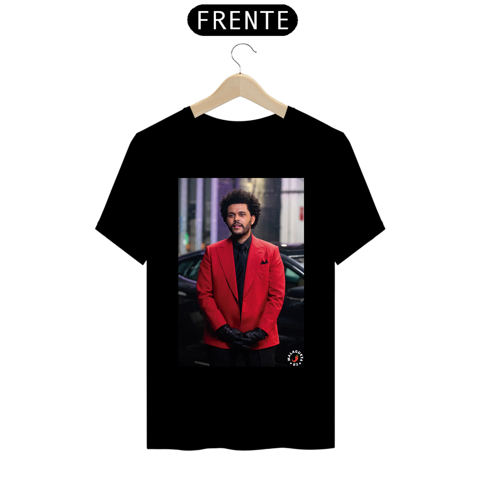 Nome do produto: Camiseta The Weeknd Prime Terno Vermelho